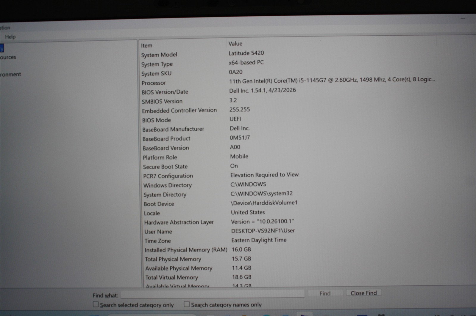 14″Dell Latitude 5420 i5-1145G7 2.60GHz RAM 16GB NVMe 512GB/Charger inc