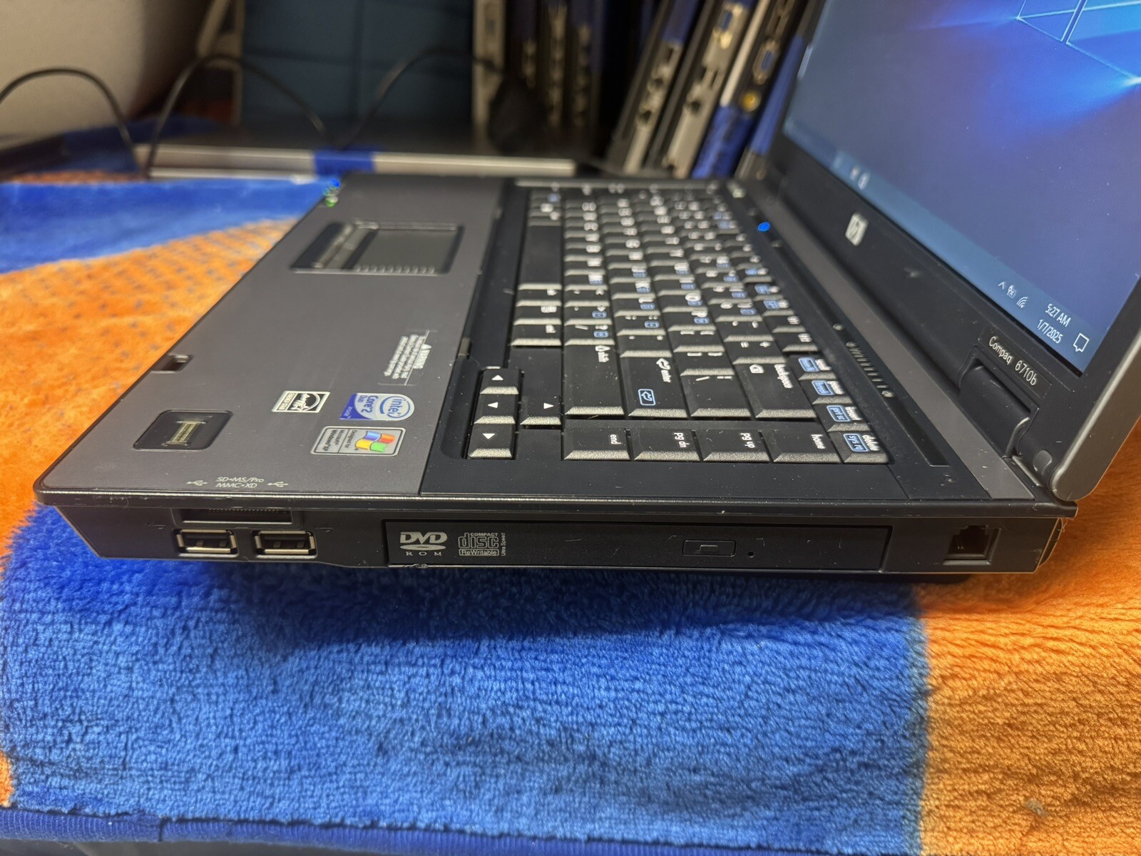 HP 6710b 15.4”, Win10pro, Intel C2D 2.20, 150 GB, 2.5 GB, DVD-RW, Wifi, #004