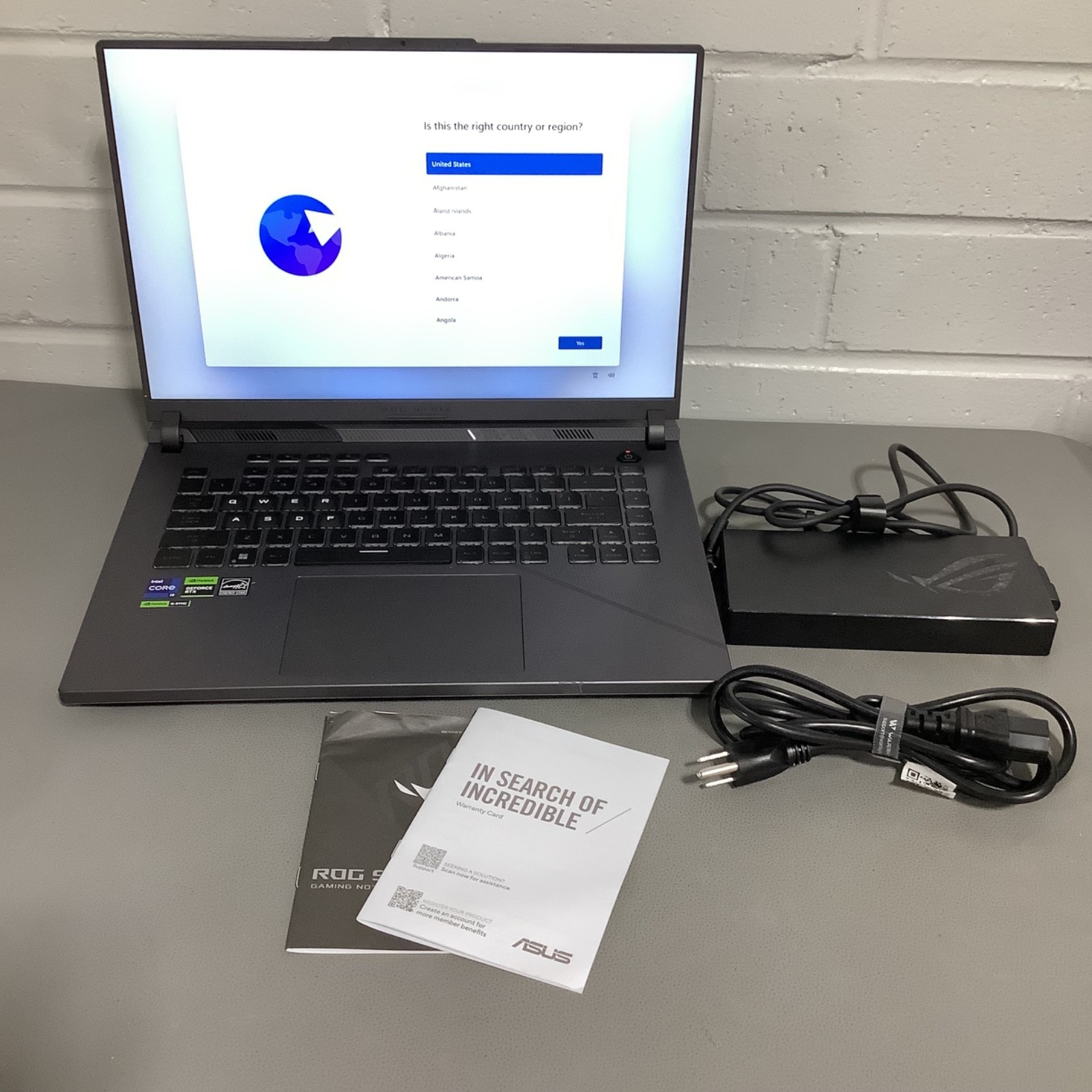 Asus ROG Strix G16 Laptop- (G614J) 13th Gen Core i9 32GB RAM 1TB SSD 8GB