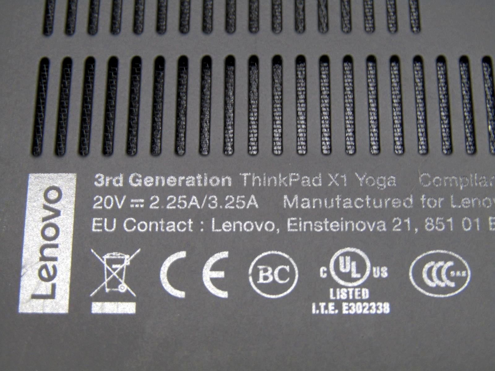 Lenovo ThinkPad X1 Yoga Gen 3 2-in-1 14″ | Quad Core i7-8650U | 16GB PC3-17000