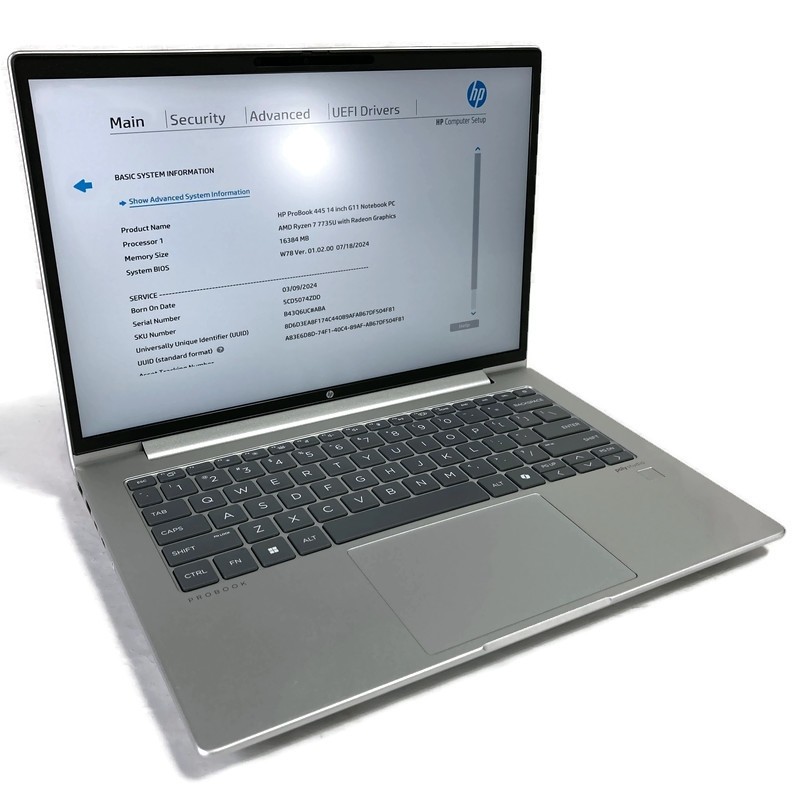 HP ProBook 445 G11 14″ Laptop Ryzen 7 7735U 2.7GHz 16GB 256GB NVMe SSD – Win 11