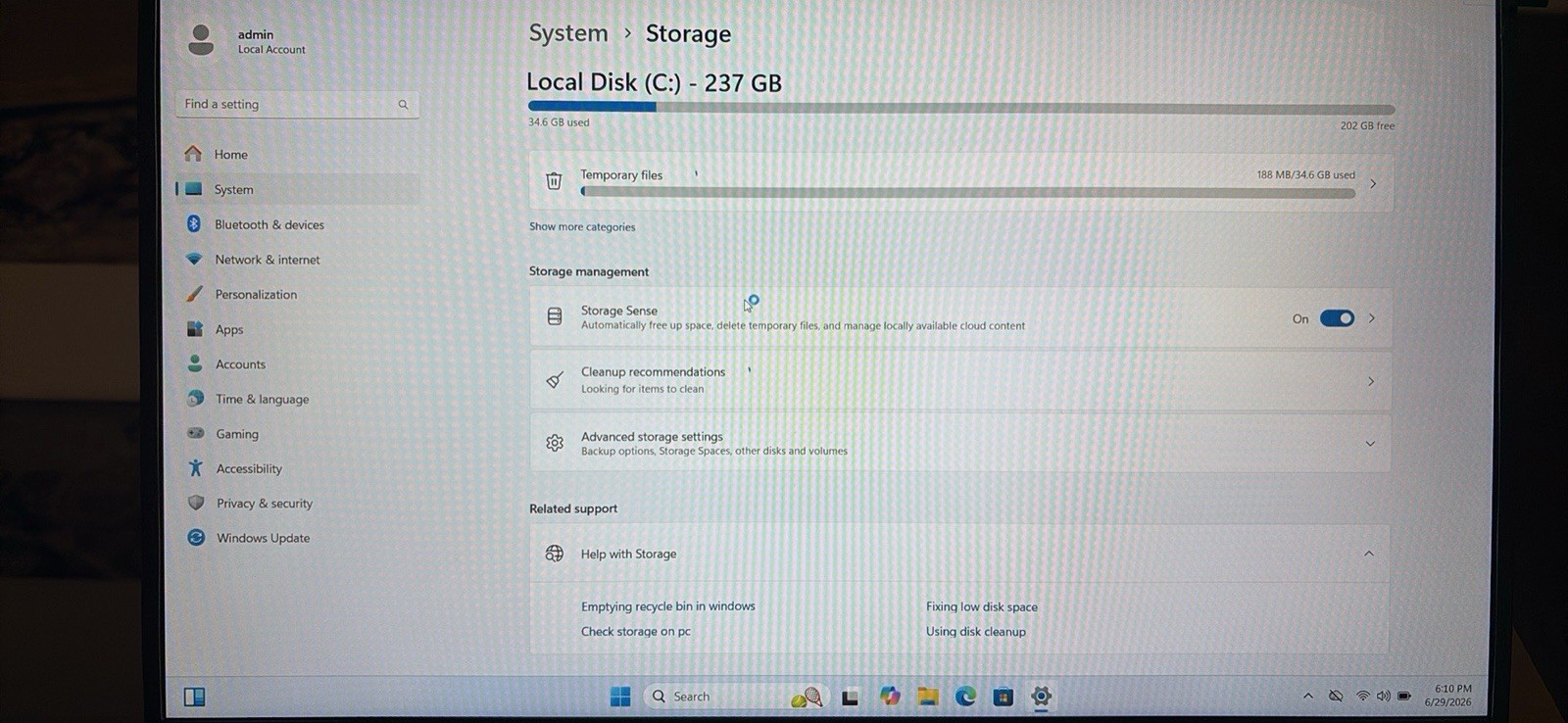 ANPCOWER 14” Laptop, Intel Core i3-7020U, 256GB SSD, 16GB RAM, Winddow 11 Pro