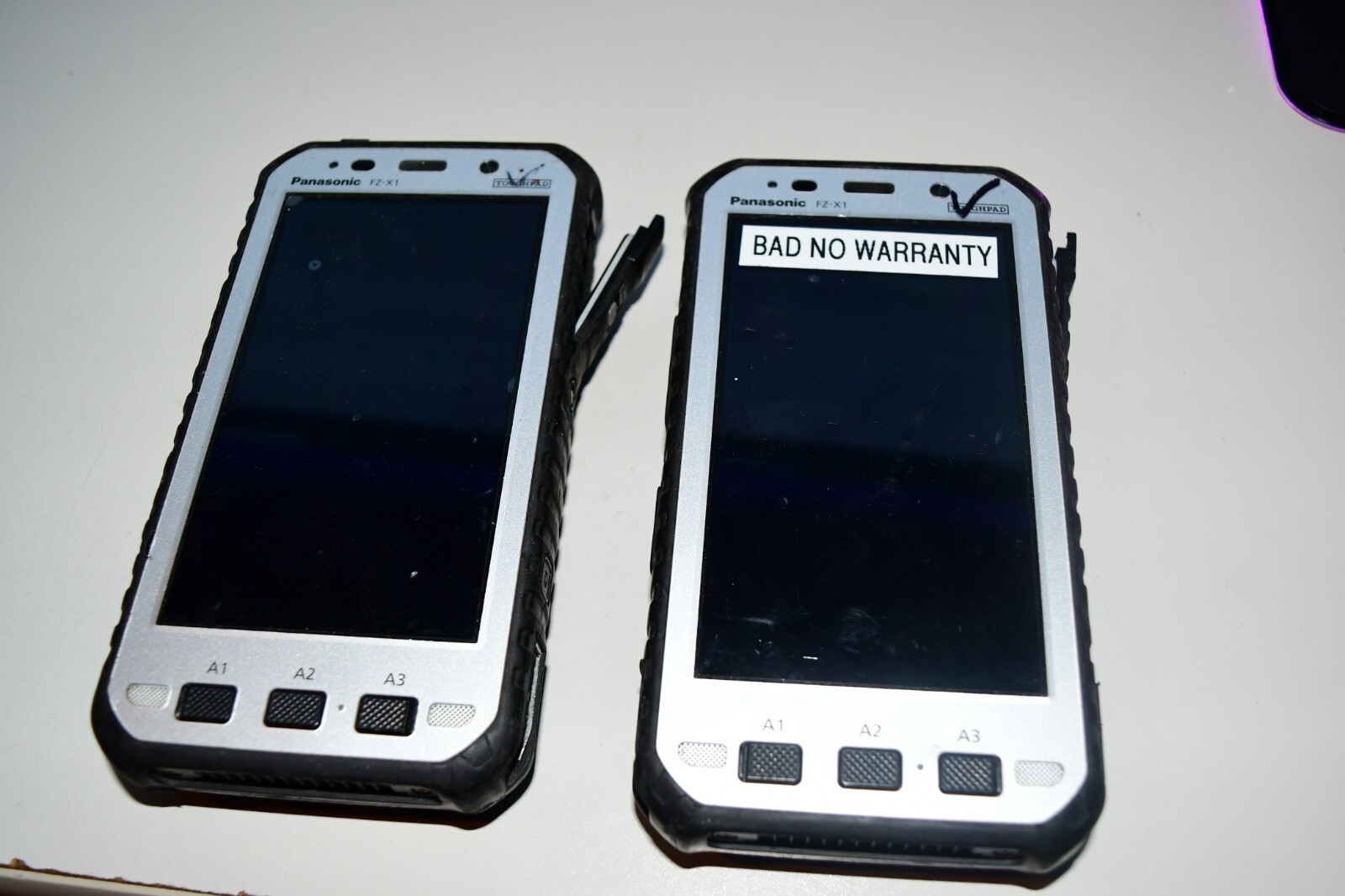 Lot 2 Panasonic ToughPad FZ-X1 Tablets Broken For Parts/Bits/Pieces AS IS W5A3