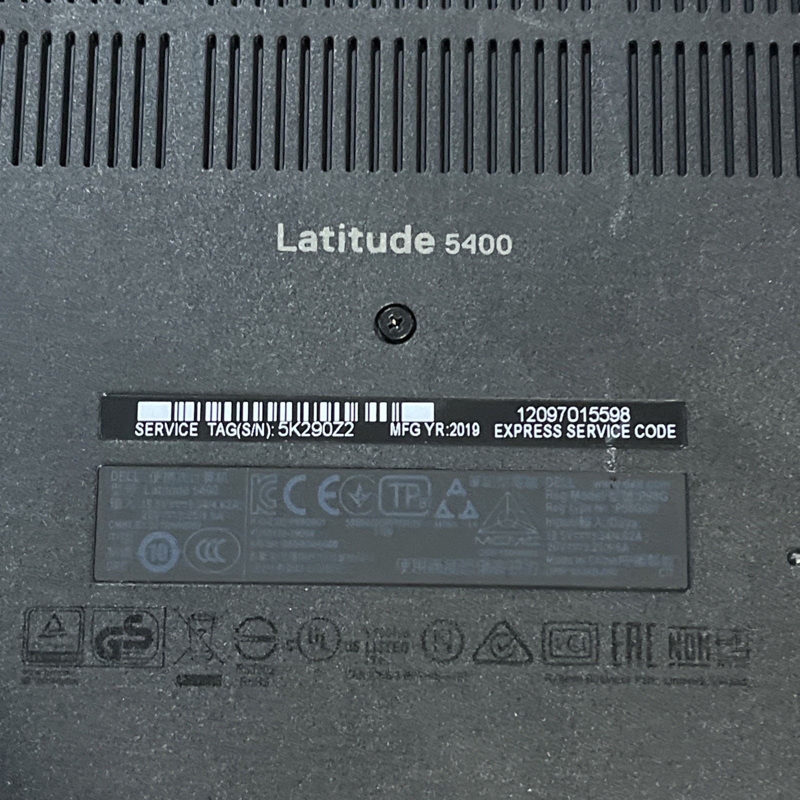 DELL LATITUDE 5400 INTEL CORE I7-8665U 1.90GHZ 8GB RAM NO HD