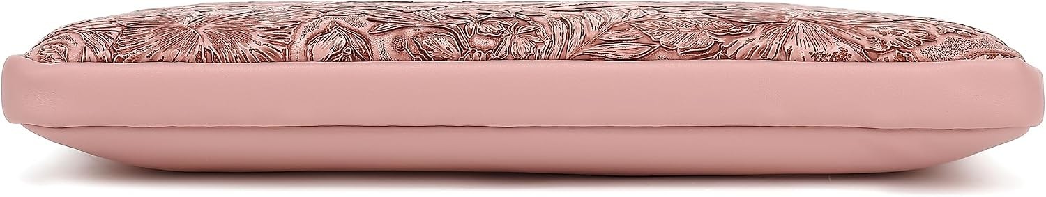 Embossing Floral Pattern PU Leather Laptop Sleeve Case for MacBook Pro 16 inch
