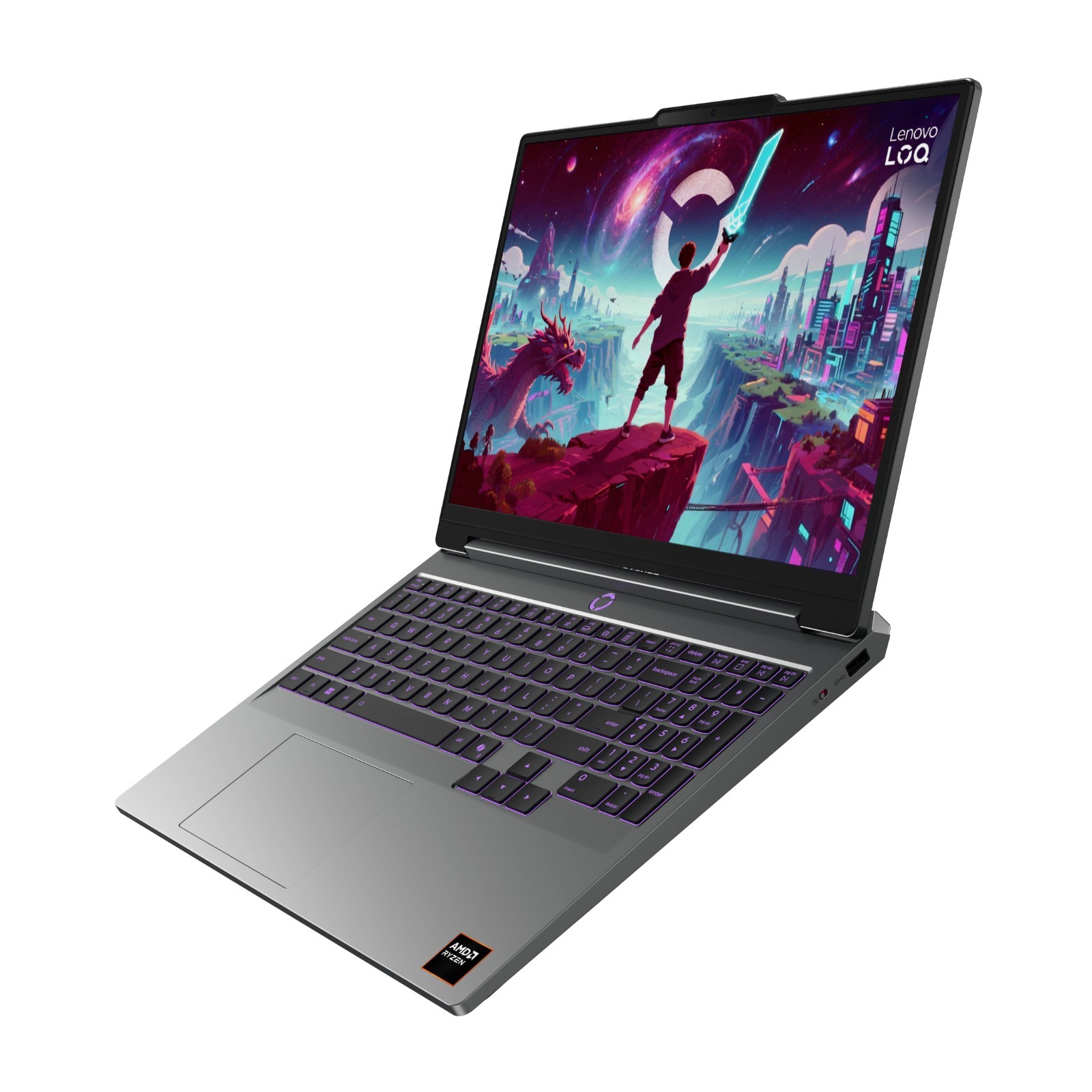 Lenovo LOQ 15.3 WUXGA 165Hz AMD Ryzen 7 250 RTX 5060 AI Laptop 16GB RAM 512GBSSD