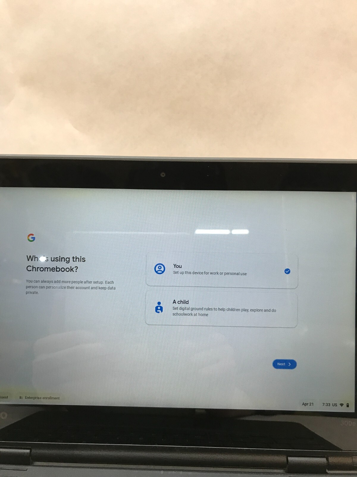 Lenovo Chromebook 300e 11″ Intel Celeron 4GB RAM 32GB eMMC Please READ DESC – DW