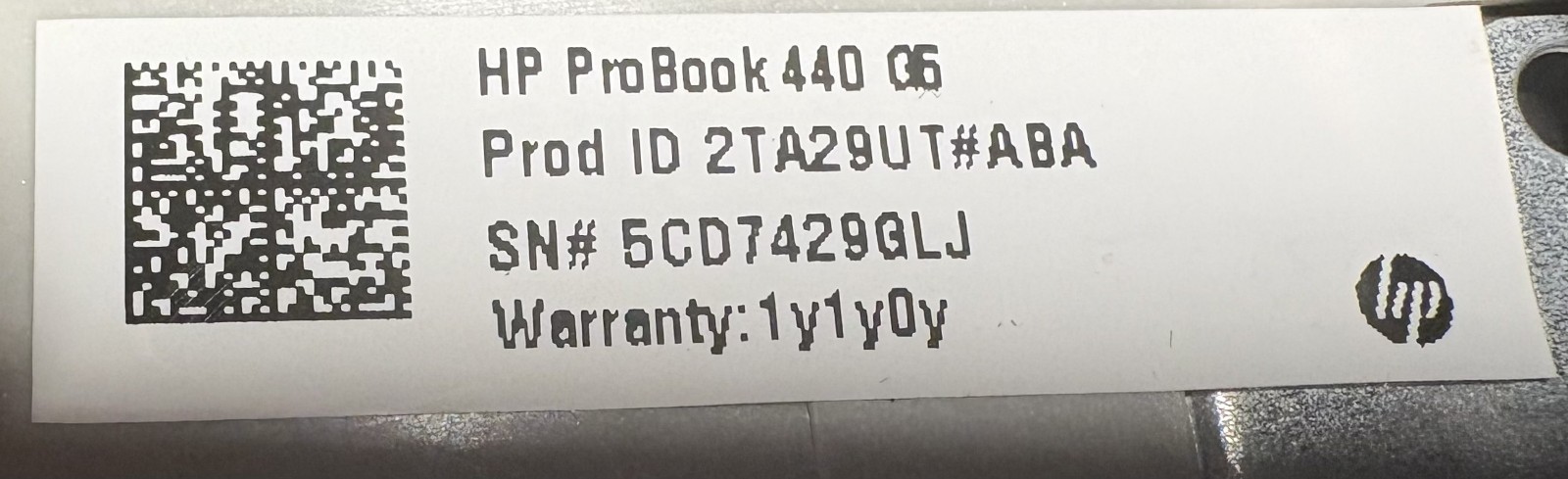 HP ProBook 440 G5 14″ HD i5-8250U @ 1.6 GHz 12 GB 500GB