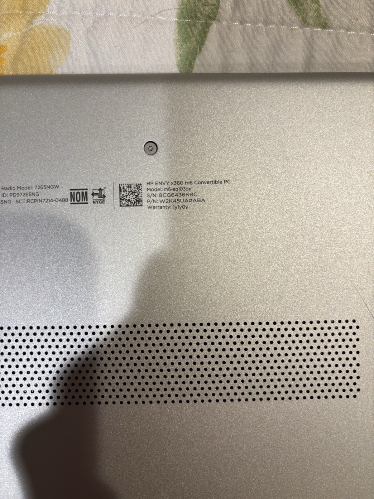 HP Envy X360 M6 Silver Convertible Laptop PC