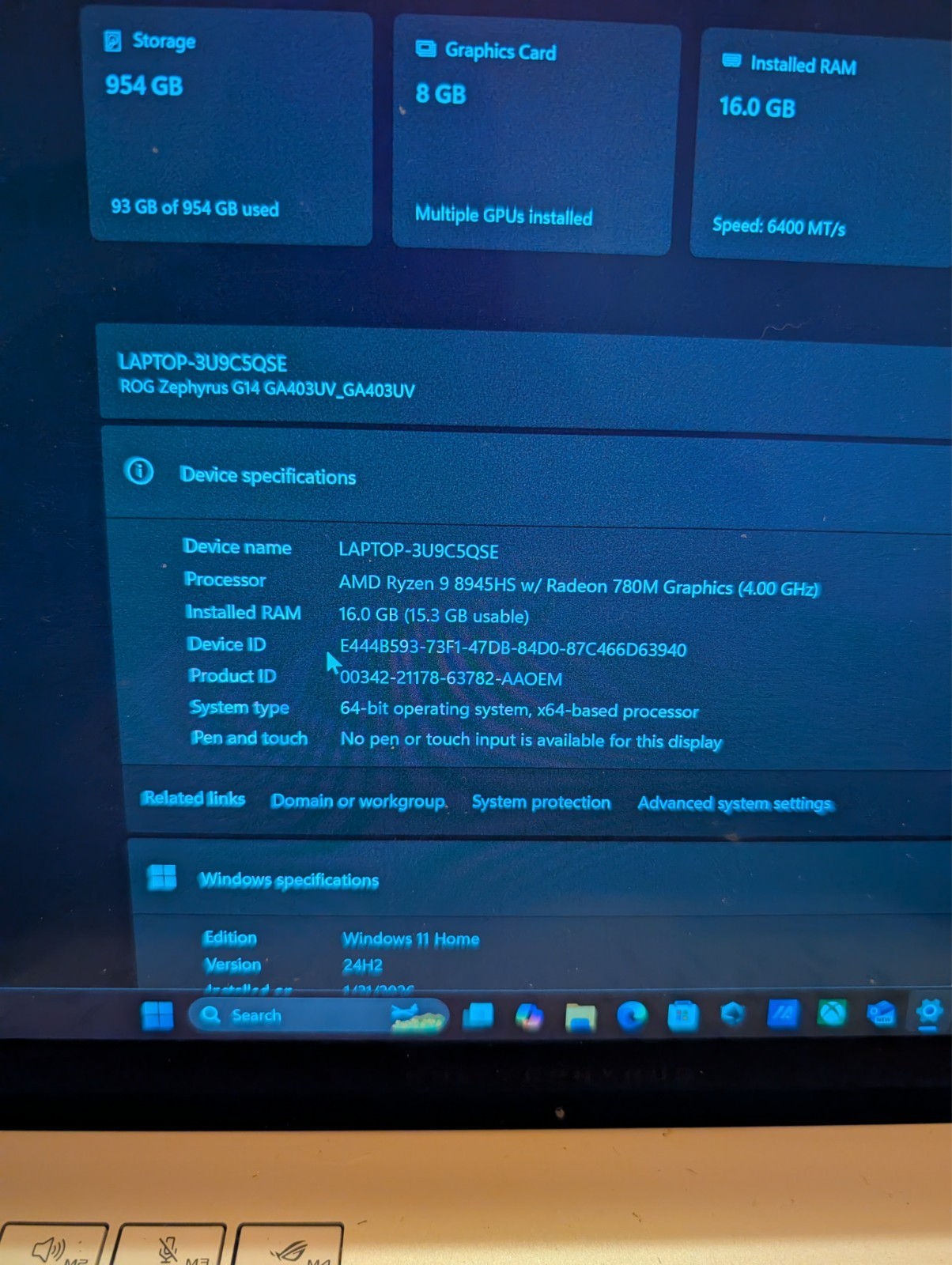 Asus gaming laptop