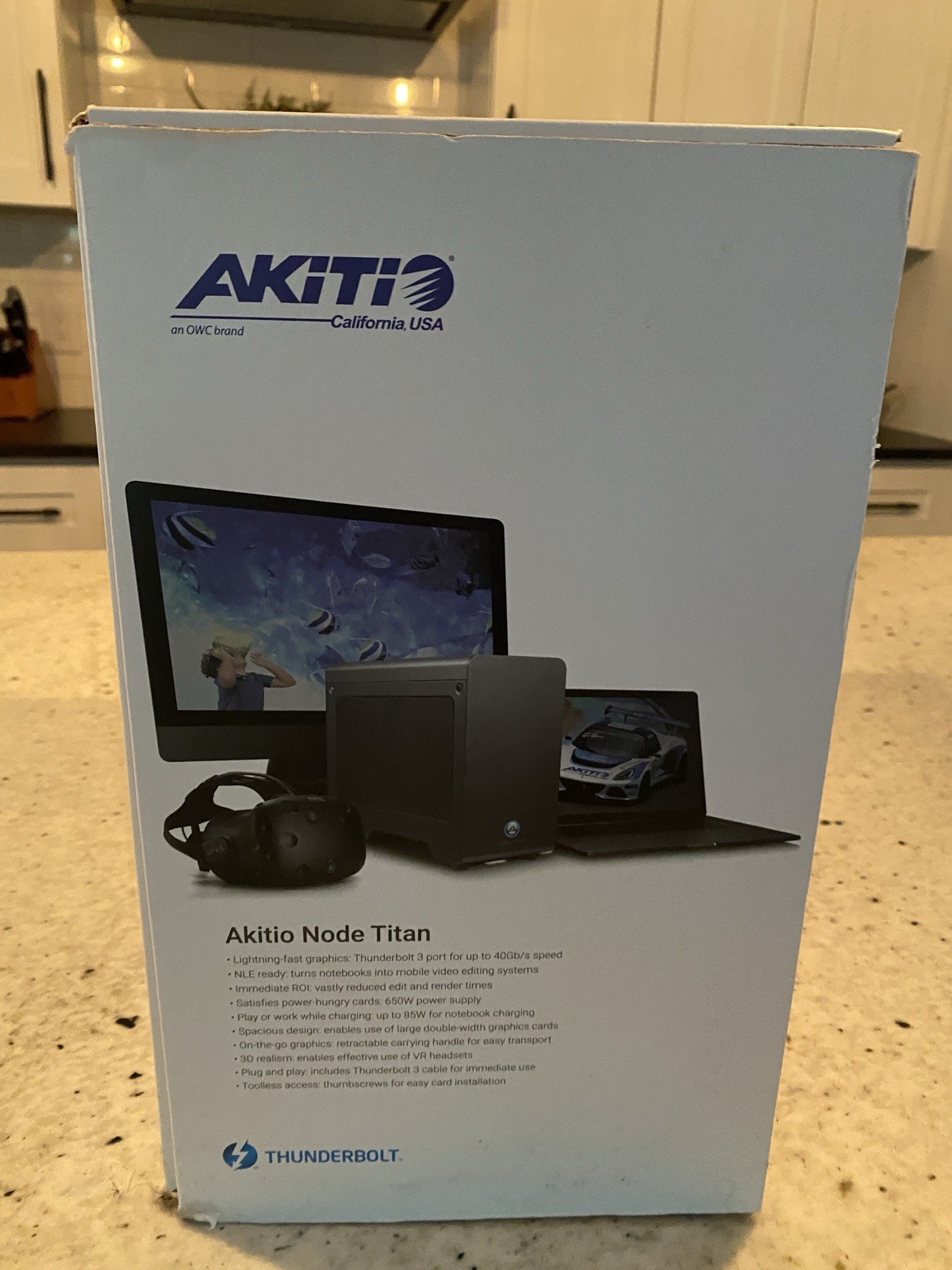 AKiTiO Node Titan Thunderbolt 3 eGPU w/ RX590 8GB Card