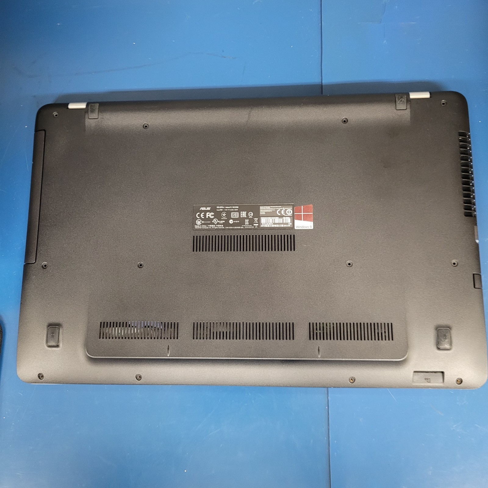 Asus R751J Laptop Intel i7-4710HQ @2.50 GHz 8 GB RAM NO HDD