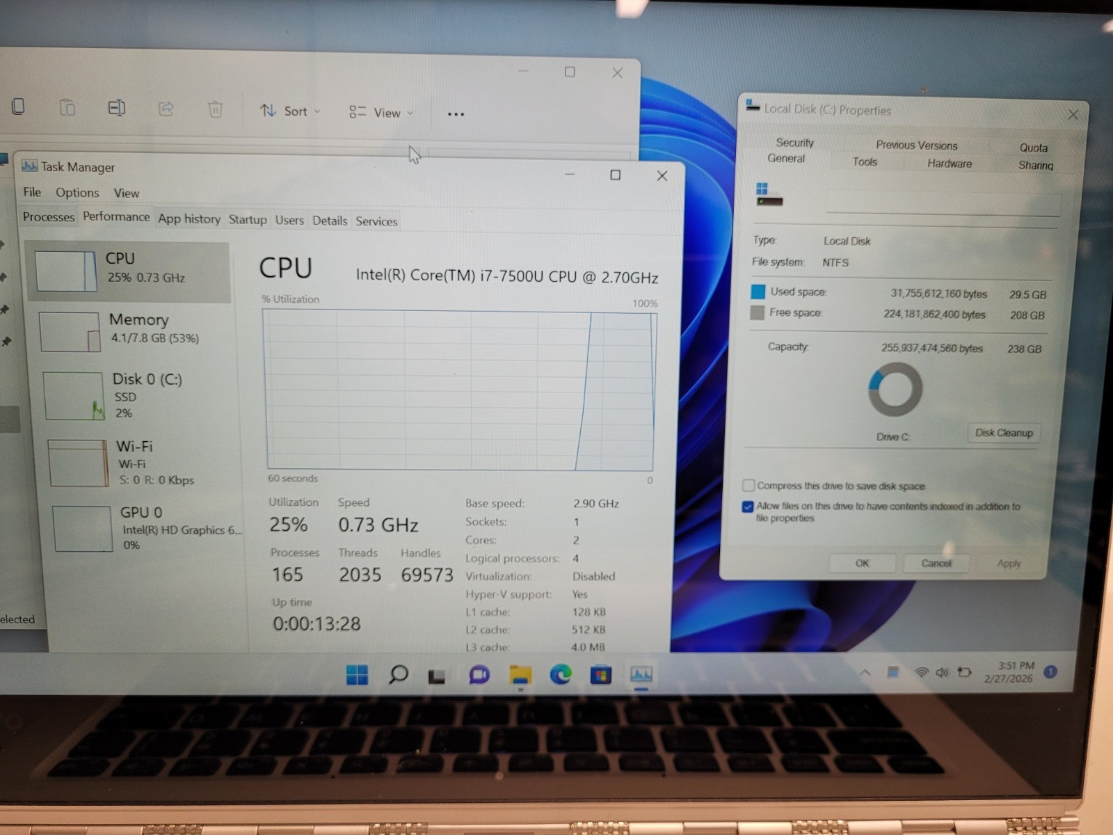 Lenovo yoga 910 14″touch i7-7500u 2.7ghz 8gb ram 256gb ssd w11p READ PF0U9GSP