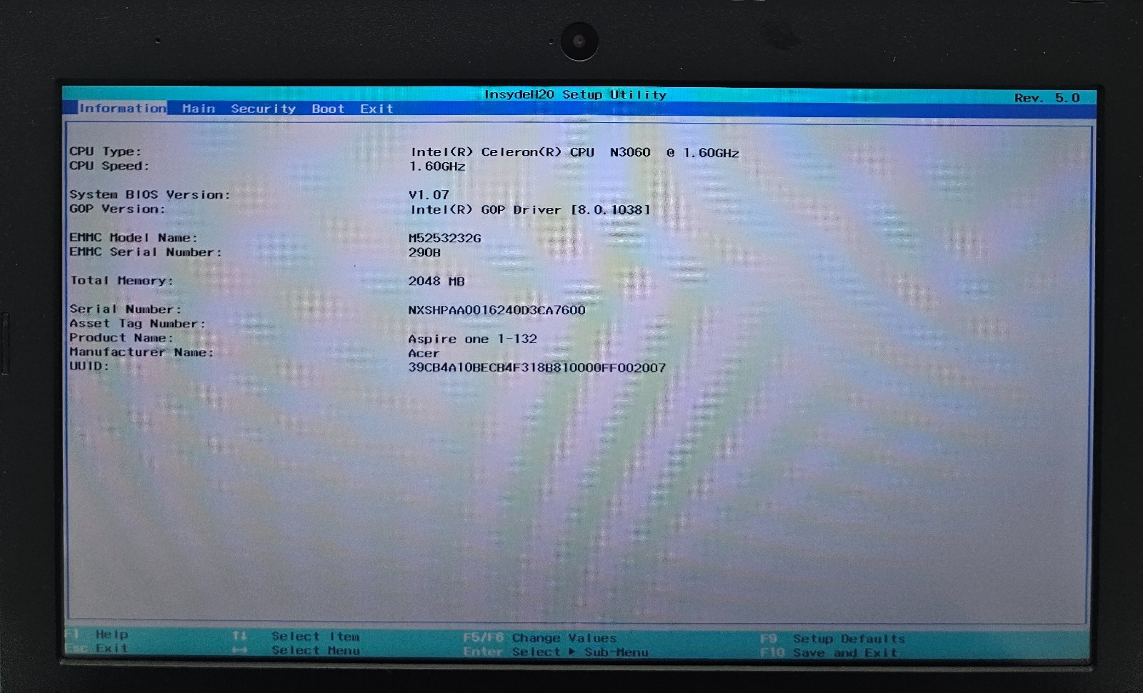 Acer Aspire One AO1-132-C3T3 Laptop Intel Celeron N3060 2GB Ram 32GB NO OS (FL)