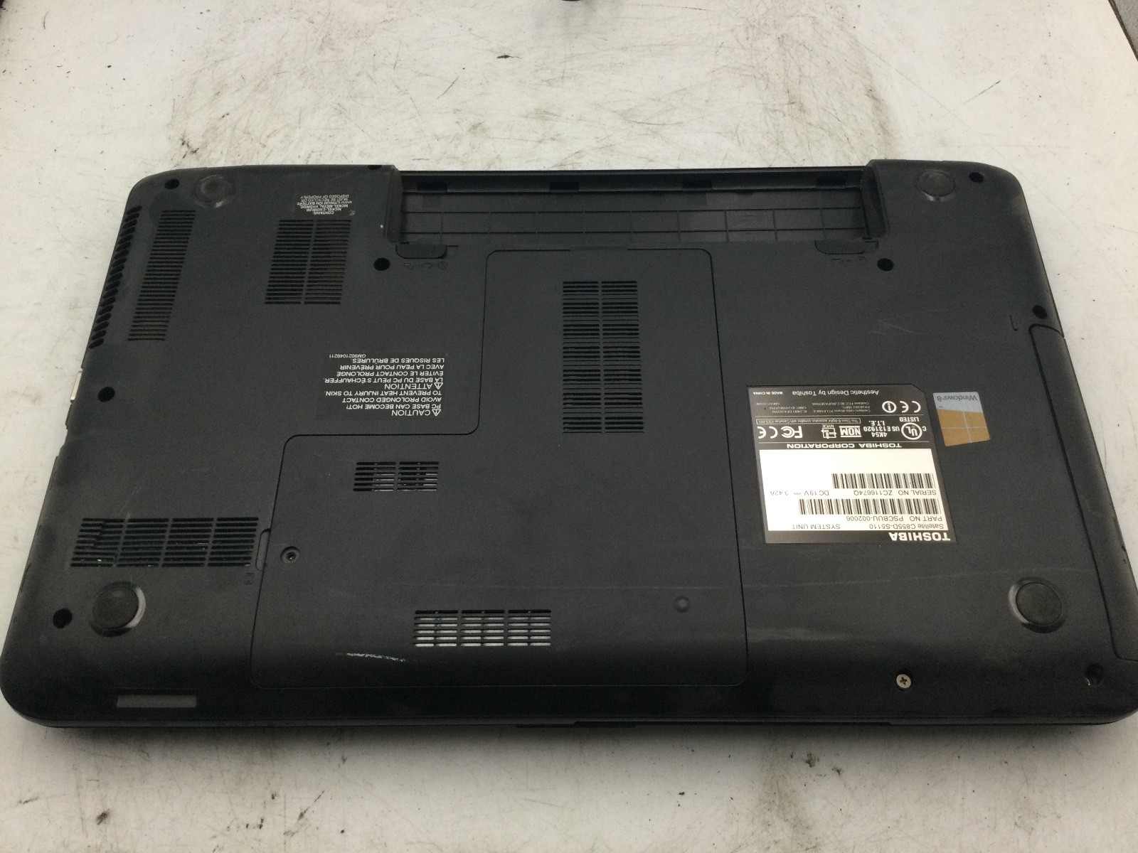 TOSHIBA SATELLITE C855D – BOOTS TO BIOS – AMD A6 – 4GB RAM – READ DESCRIP – BB