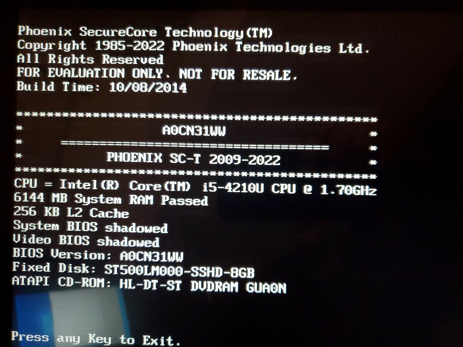 Lenovo Flex 2-15 Laptop Core i5-4210U 1.70GHz 500GB HD 6GB-Ram TOUCHSCREEN