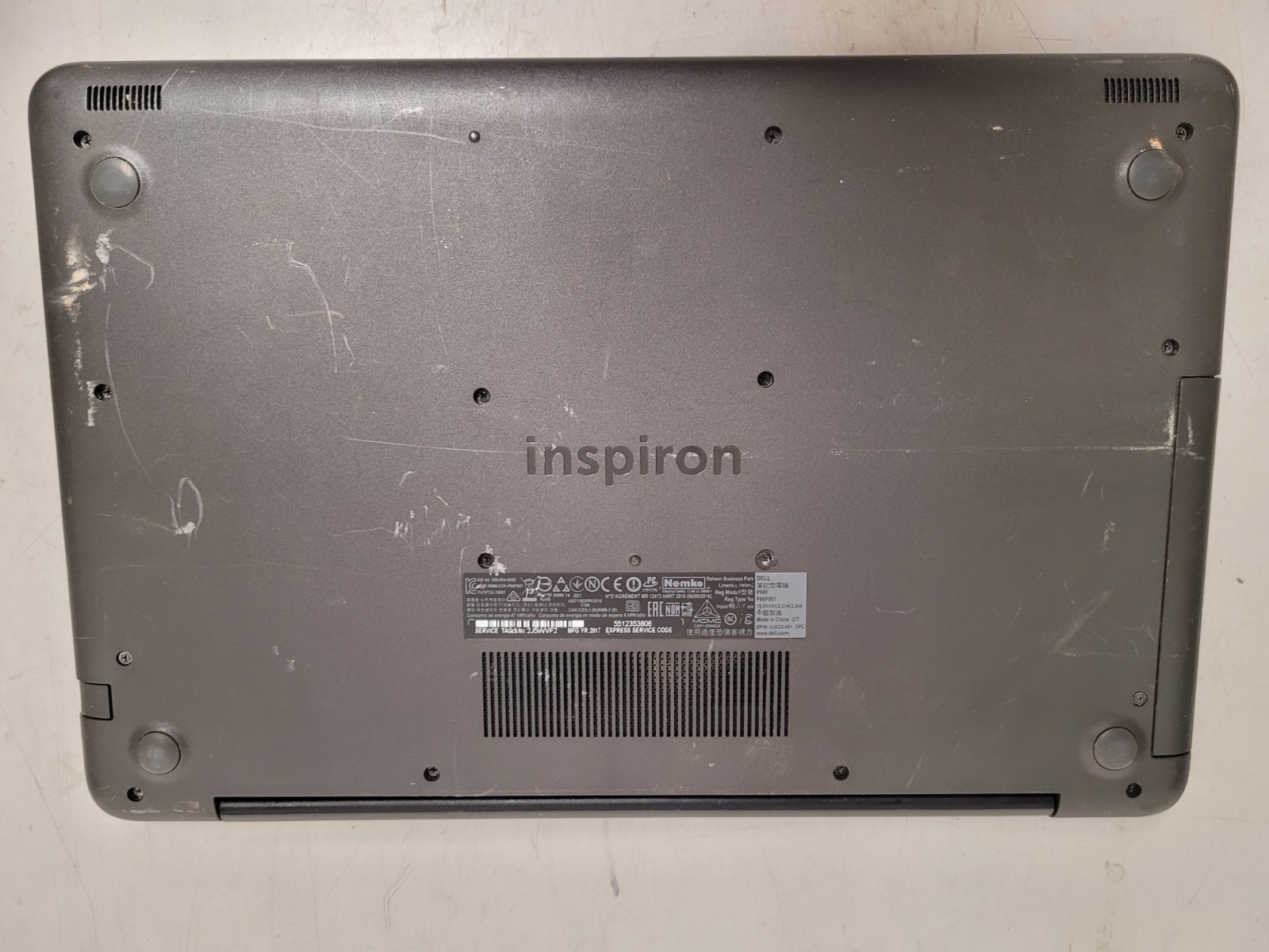Dell inspiron 5567 15.6″ i5-7200u 2.5ghz 8gb ram 1tb hdd w11p READ 2J5WVF2