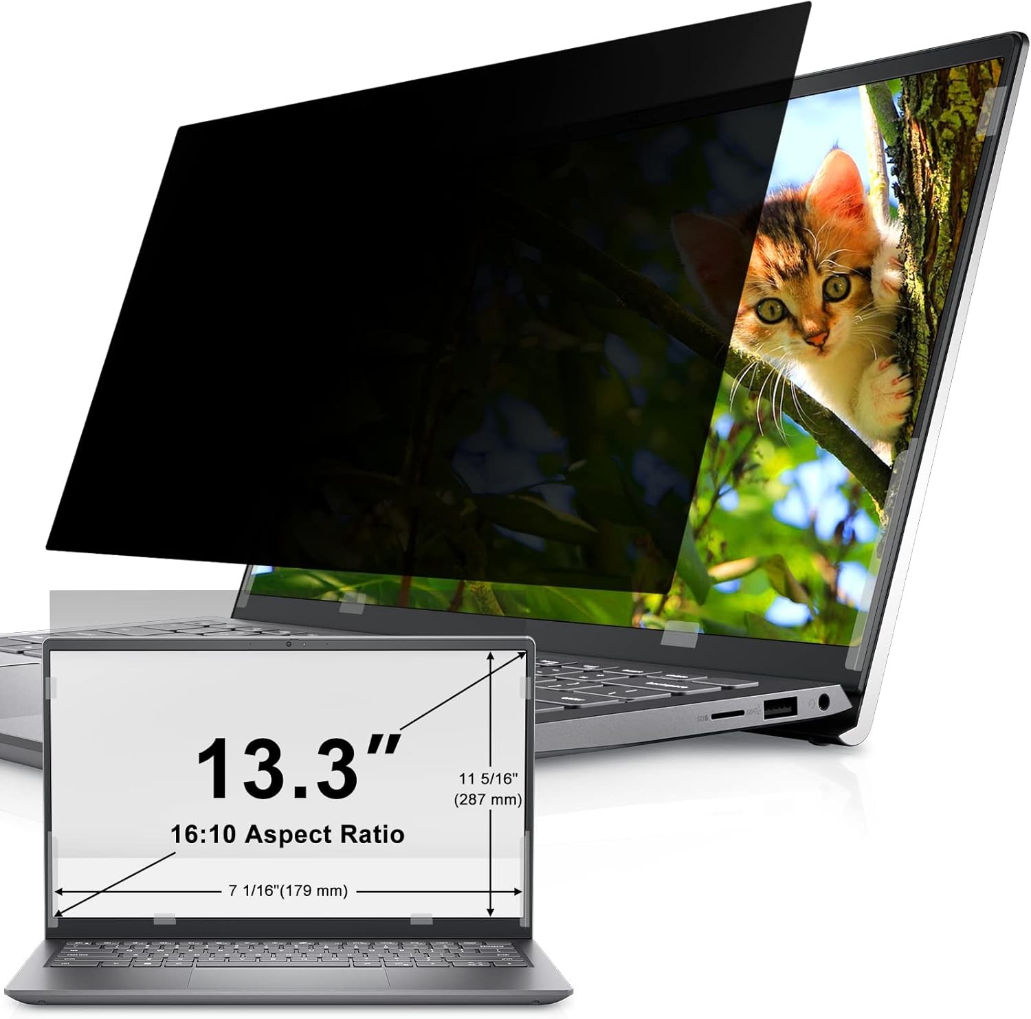 Laptop Privacy Screen 13.3 Inch for HP Dell Acer Asus Lenovo Thinkpad Envy Xps
