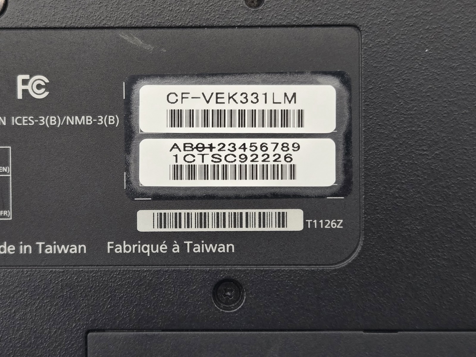 Panasonic Toughbook CF-33 i5-7300U 16GB Touch Shell No SSD No OS