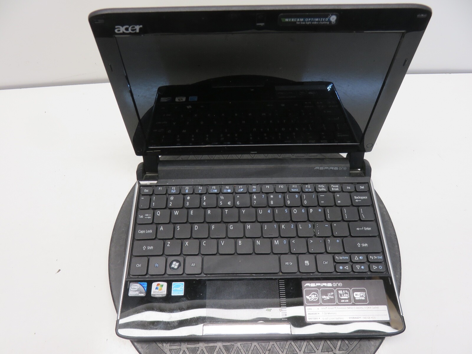 Acer Aspire One Intel Atom N450 1.66GHz 1 GB NO HDD No Batt