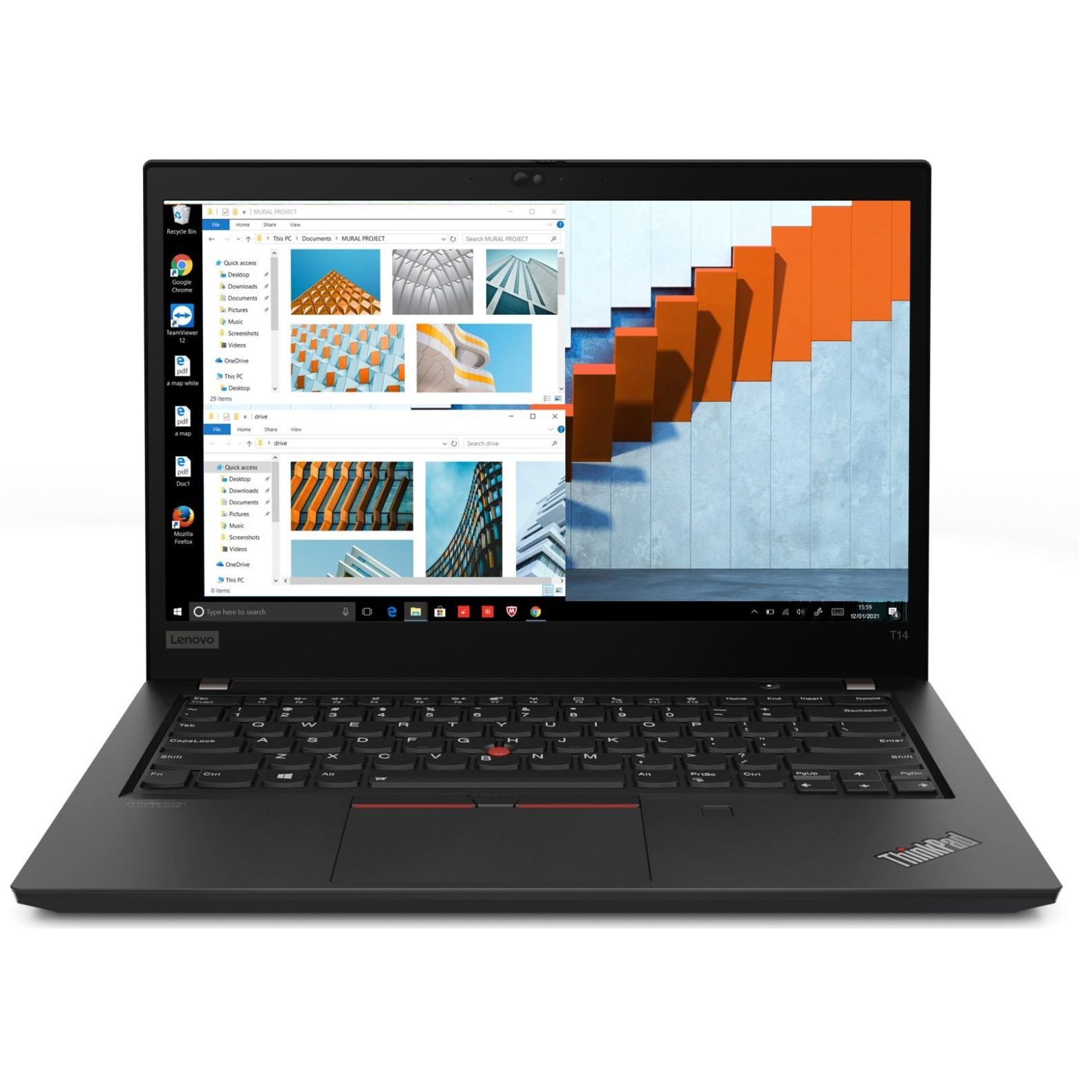 Lenovo ThinkPad T14 Gen 2i 14″ FHD Intel i7-1185G7 16 GB 256 GB SSD W11P Laptop