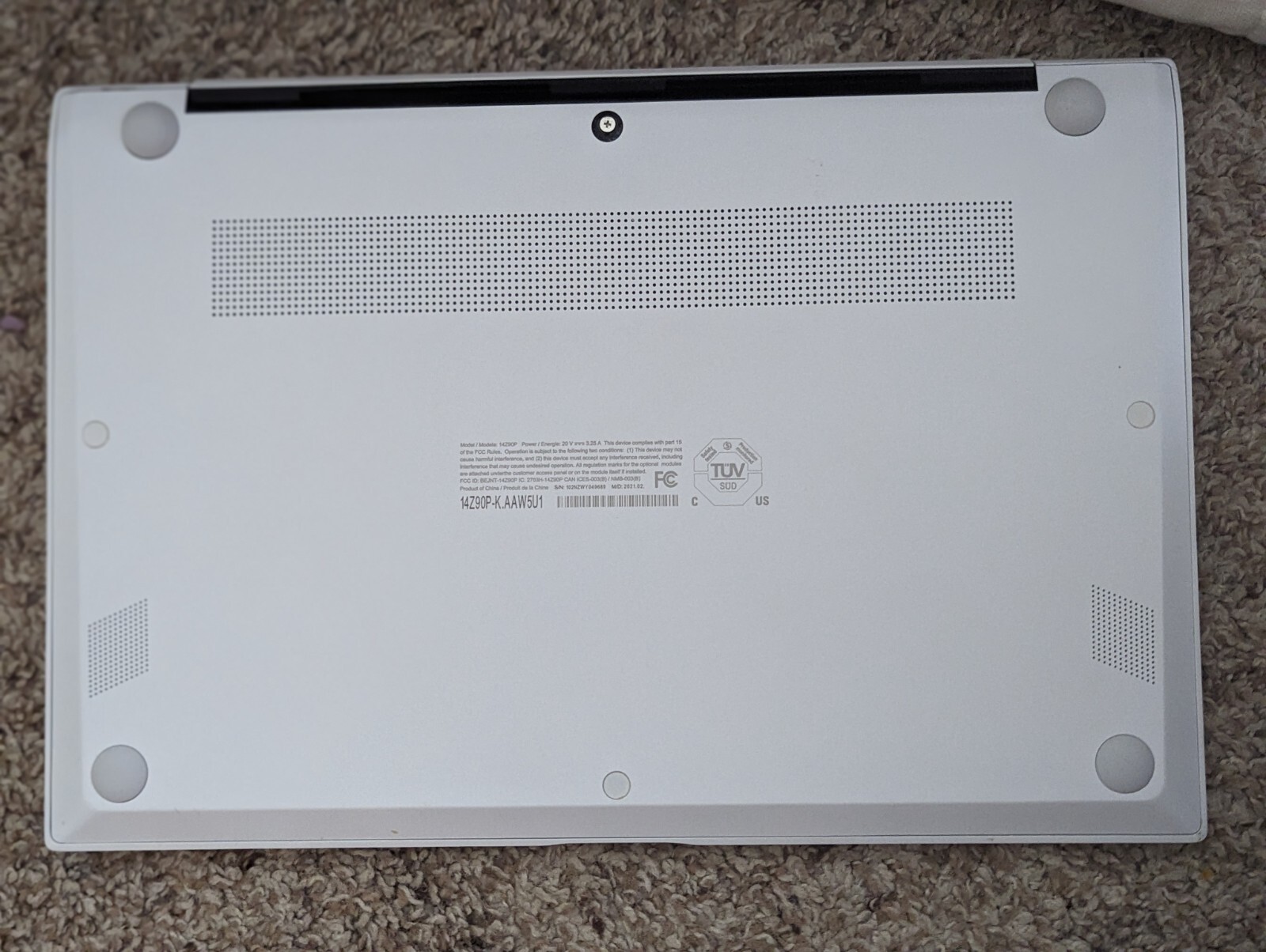 LG Gram 14″ 11 Gen Intel i5 Hard Disk 256 GB Ram 8GB Windows 11