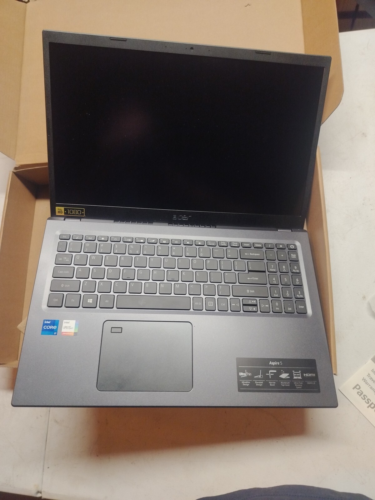 Acer Aspire 5 A515-56-74PH 15.6″ (512GB SSD, Intel Core i7 11th Gen., 2.80 GHz,