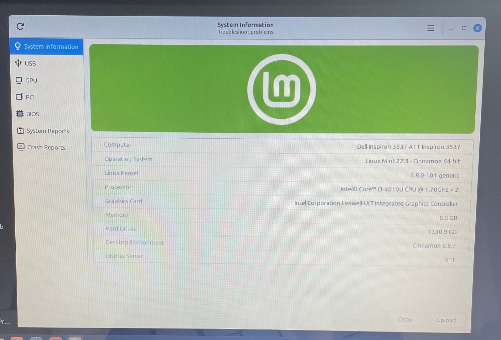 DELL INSPIRON 15-3537 Laptop 15″ i3 256gb+1tb Linux Mint 22.3-extras-10