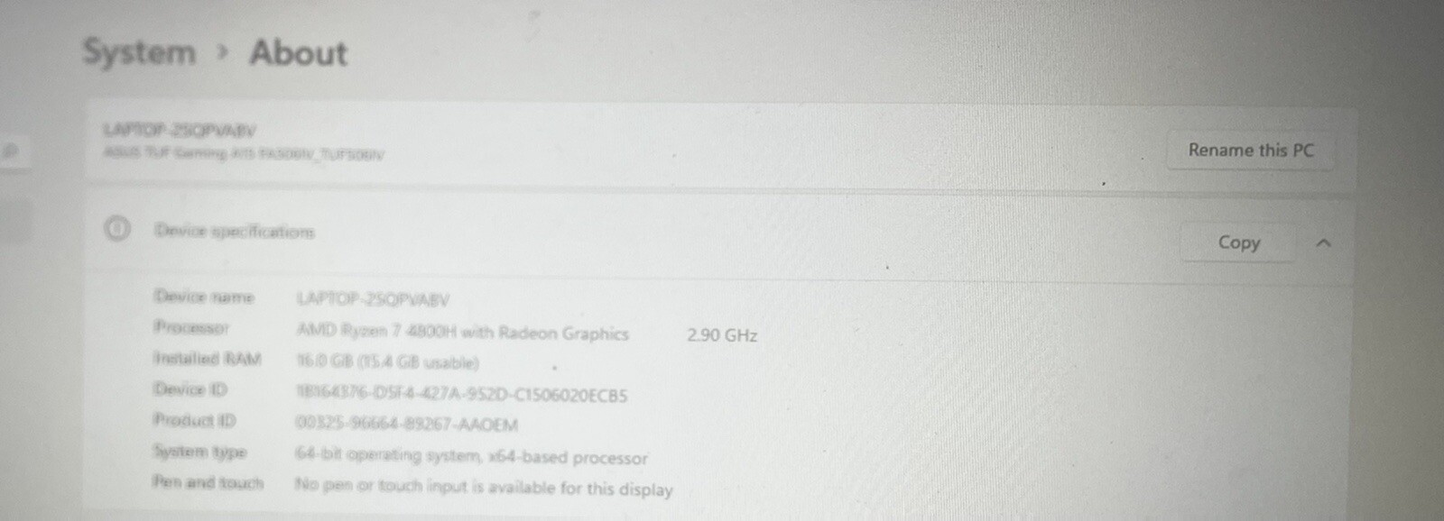asus tuf a15 ryzen 7 Gaming laptop RTX 2060