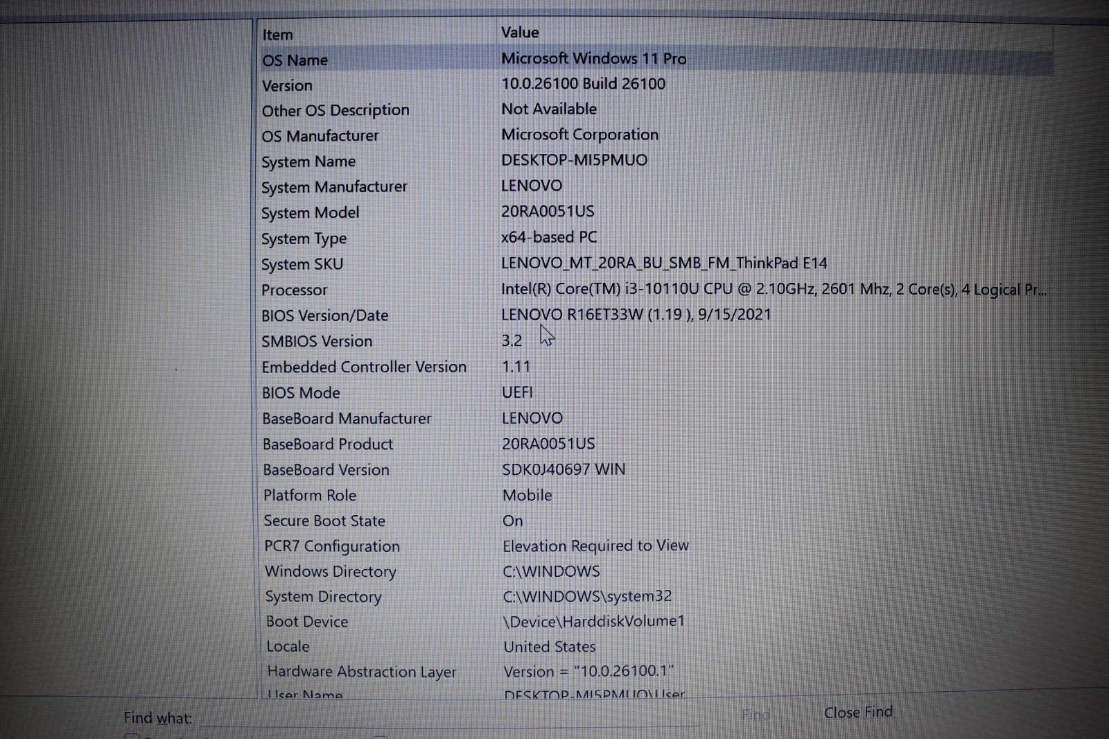 Lenovo Thinkpad E14 G3 I3-10110U 512SSD NvME 16GB DDR4 Win11Pro