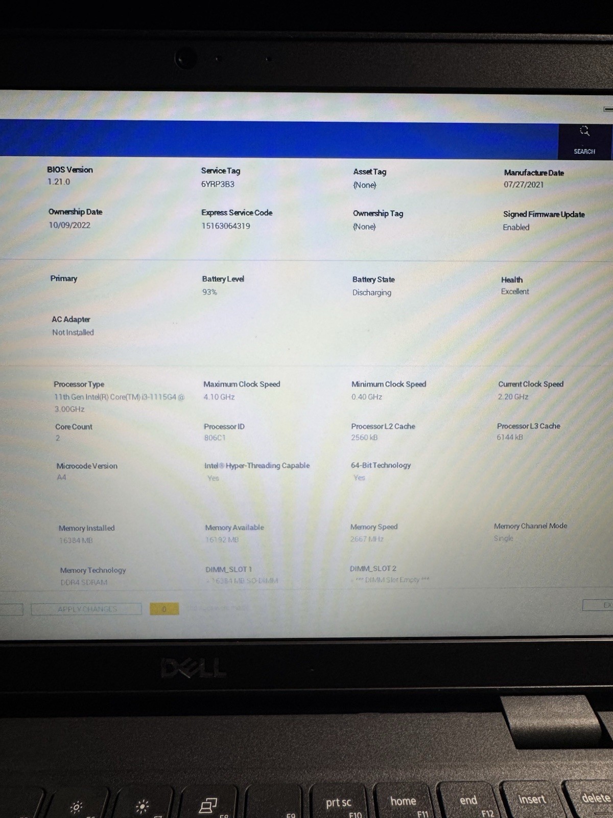 Dell Latitude 3420 14″ Laptop i3-1115G4 16GB RAM 256 SSD + 500GB HDD Win 11 Pro