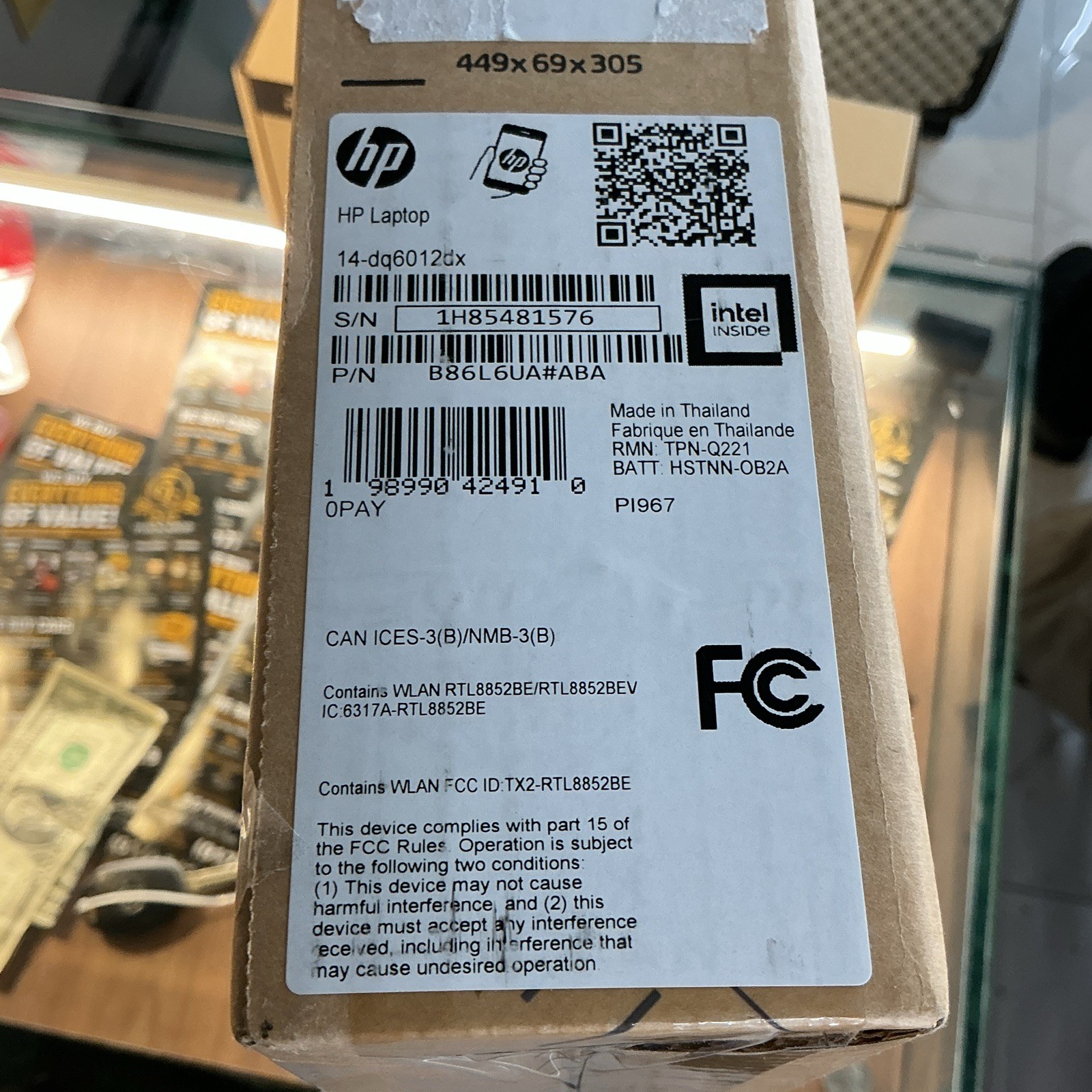 HP 14-dq6012dx 14″ Laptop Intel N150 4GB 128GB UFS Win11 S Brown WiFi