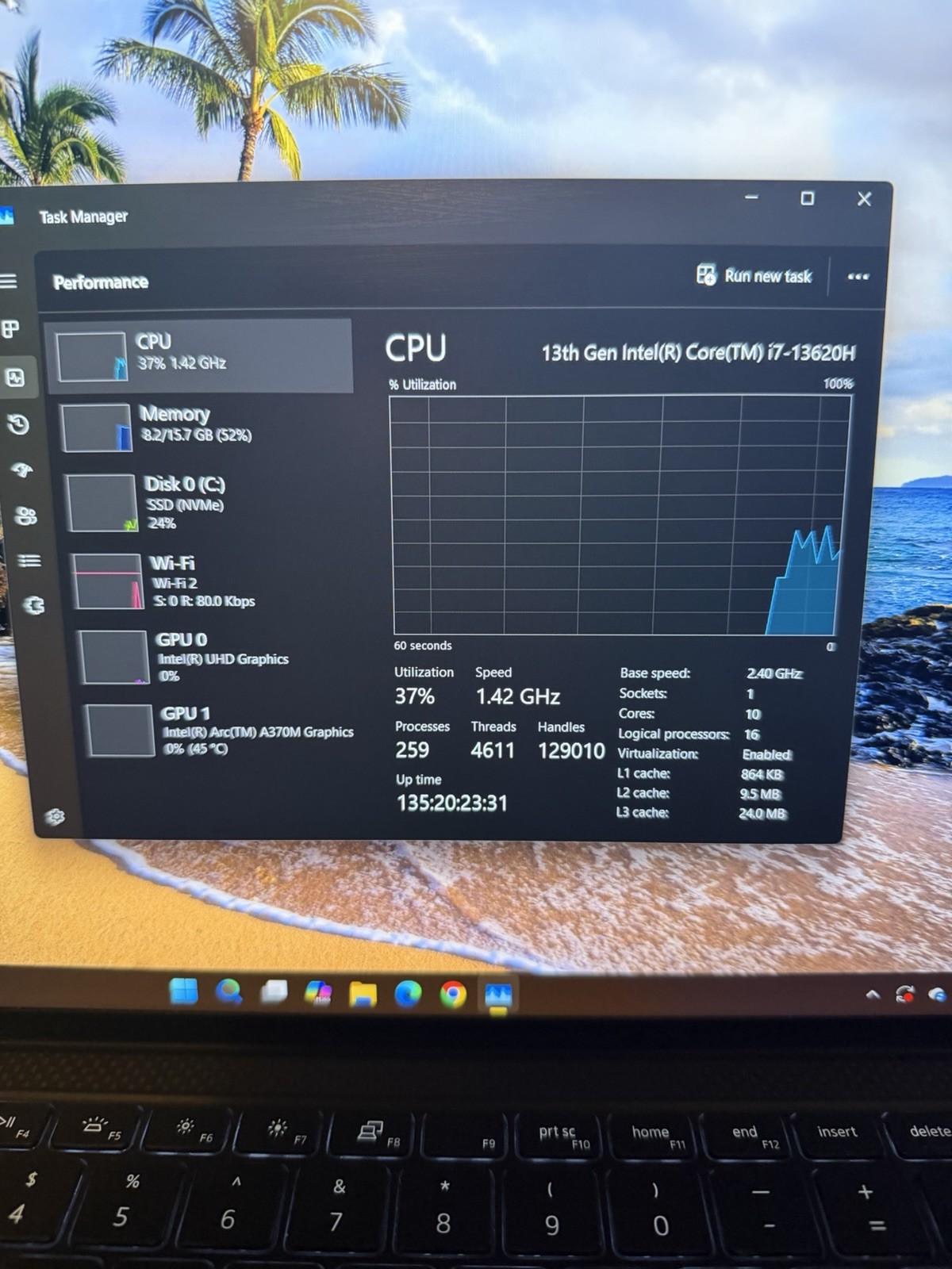 Dell XPS 15 9530 – 1TB SSD, Intel Core i7-13700H, 16GB RAM, Intel Arc A370M