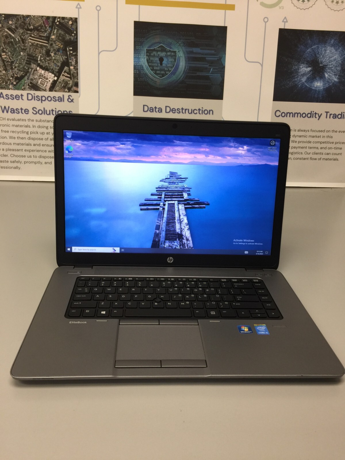 HP Elitebook 850 G1 Core i5-4th gen 8GB RM 1TB HHD 1.60 GHZ WIN 10 PRO