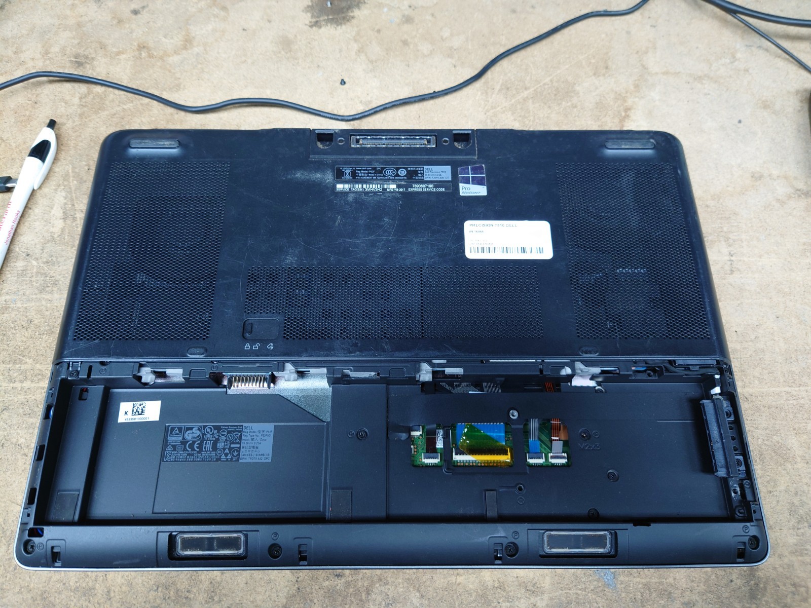 Dell Precision 7510 15.6″ FHD i7-6920HQ 16GB RAM No Battery/OS/SSD