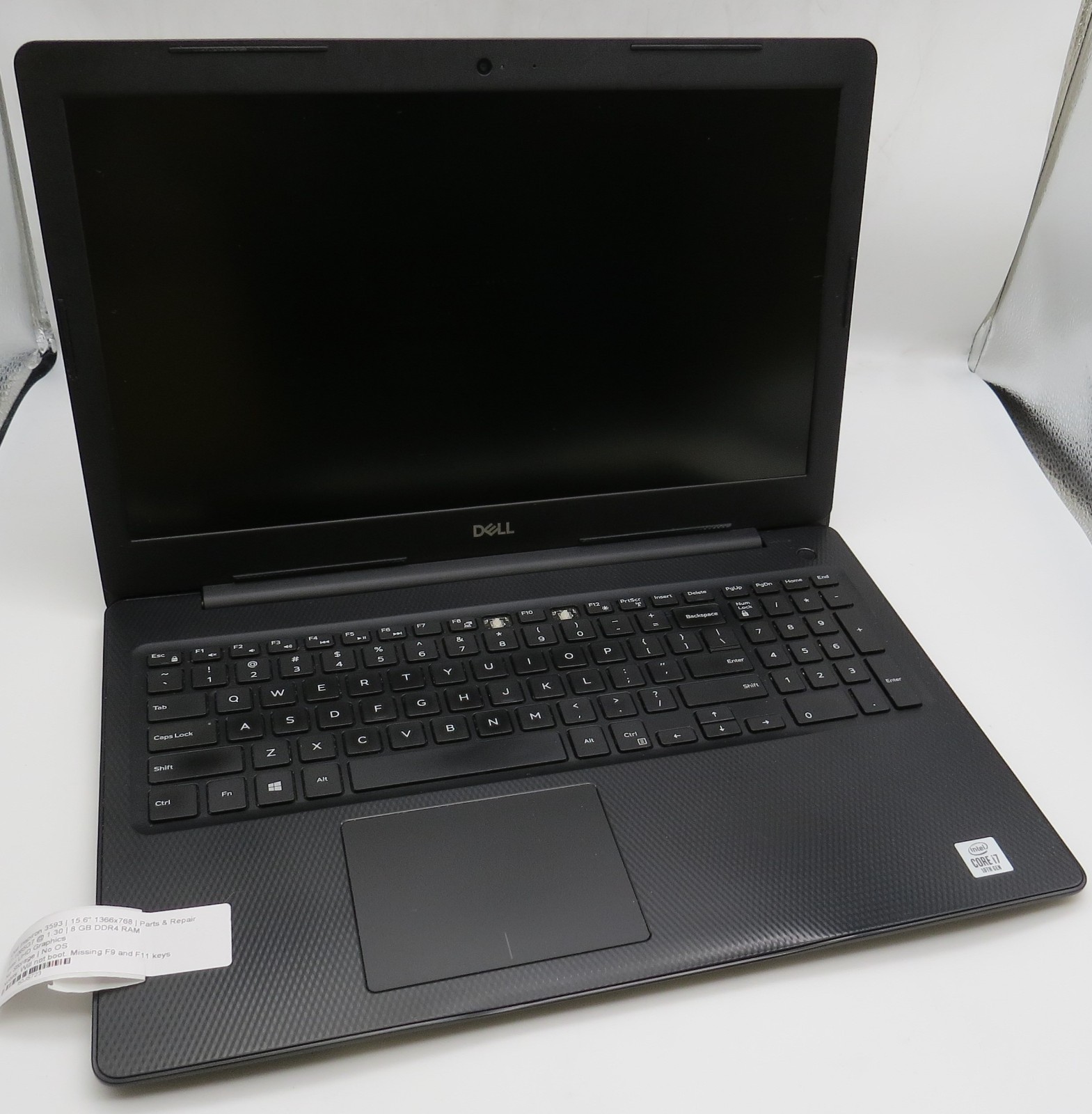 Dell Inspiron 3593-15.6″-i7-1065G7@1.3GHz-8GB RAM-NO STRG/NO OS/NO PWR *READ*