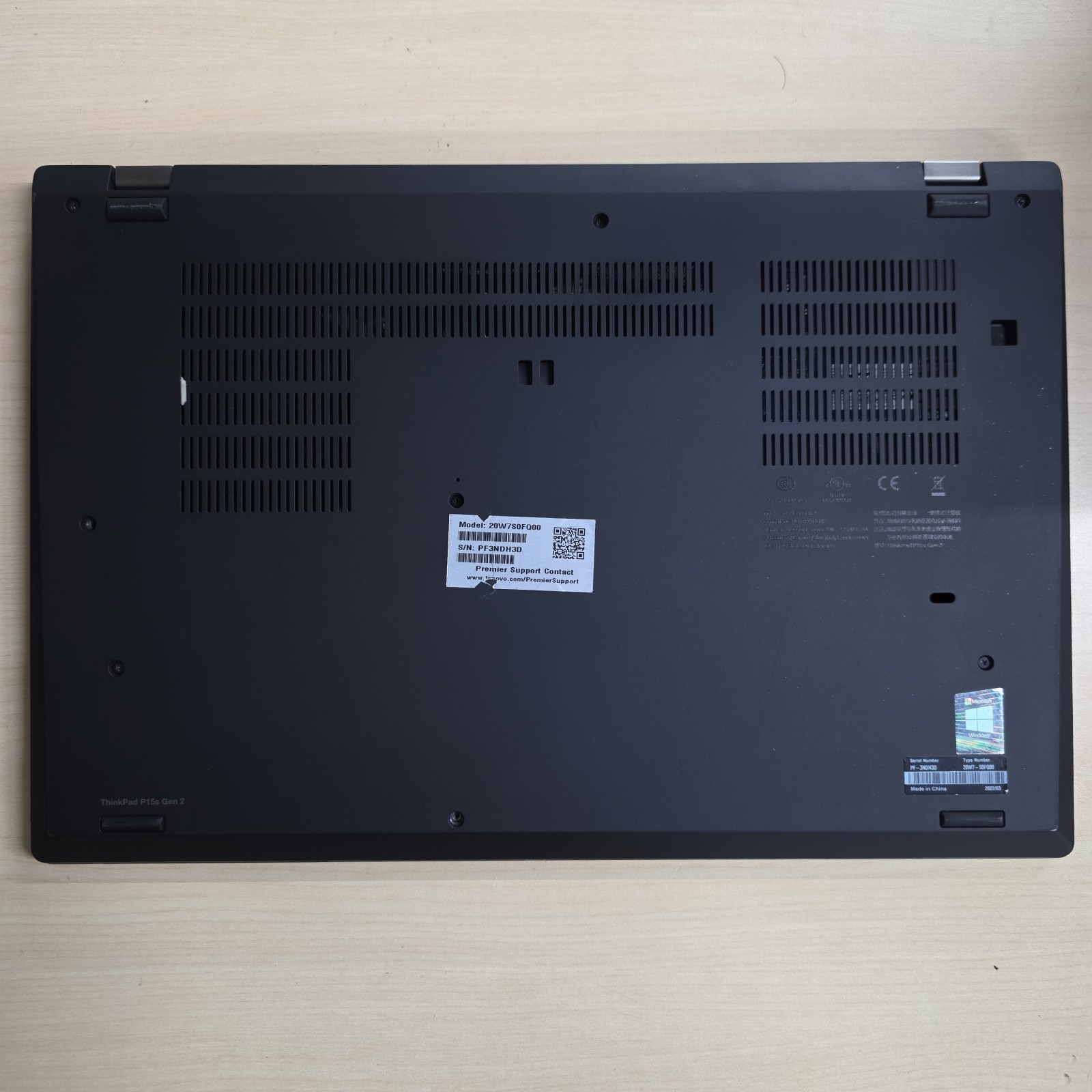 Lenovo ThinkPad P15s Gen 2 Intel Core I7 11th Gen, 16G, 256Gb,NVIDIA GPU READ ME