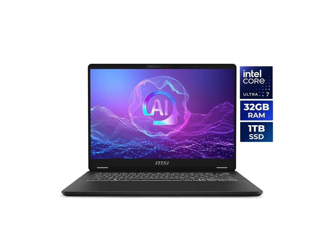 MSI Prestige 14 AI+ Evo 14.0″ Copilot+ PC Laptop Intel Core Ultra 7 258V 32GB