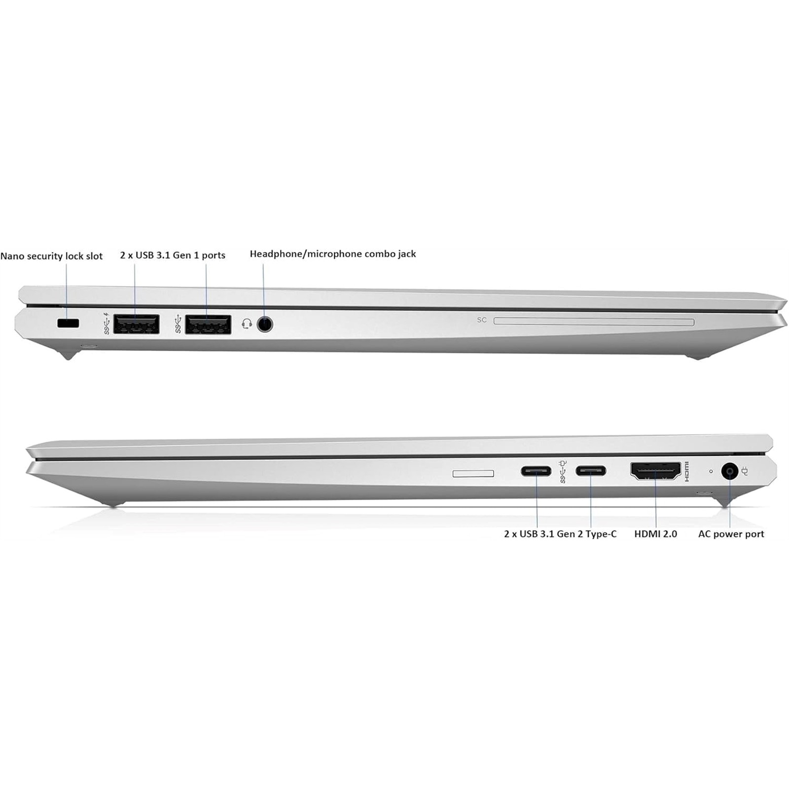HP Elitebook 845 G7 14″ 16GB 512GB, Natural Silver