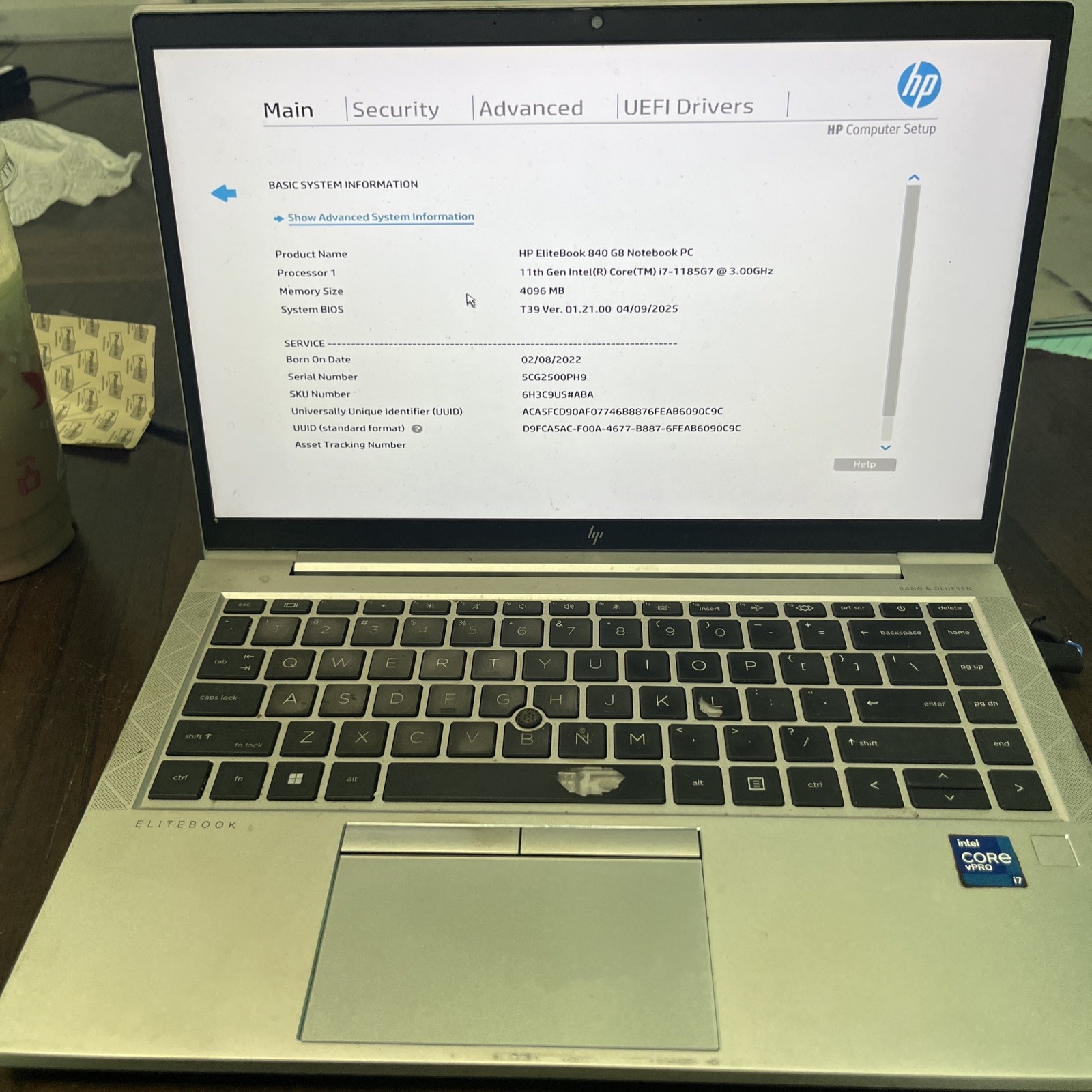 HP EliteBook 840 G8 Laptop Intel Core i7 1165G7 2.8GHZ 14″ NO RAM NO SSD