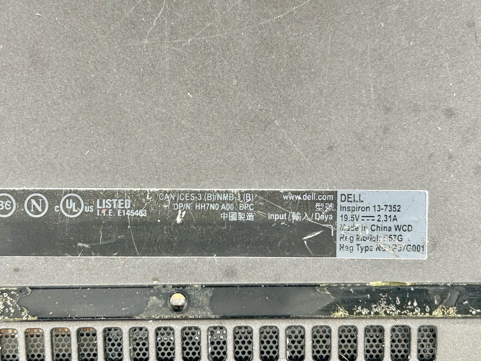 Dell Inspiron 13 7352 Laptop (for Parts or Repair) 2014 13.3-inch Intel Graphics
