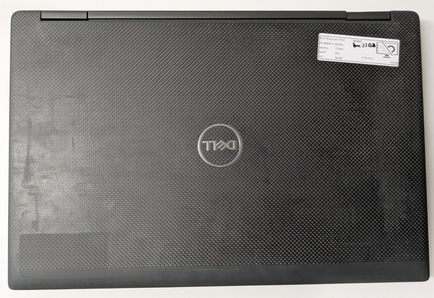 Dell Precision 7540 15.6″ i9-9880H 2.30GHz 32GB No Drive T1000 READ 7T4L453