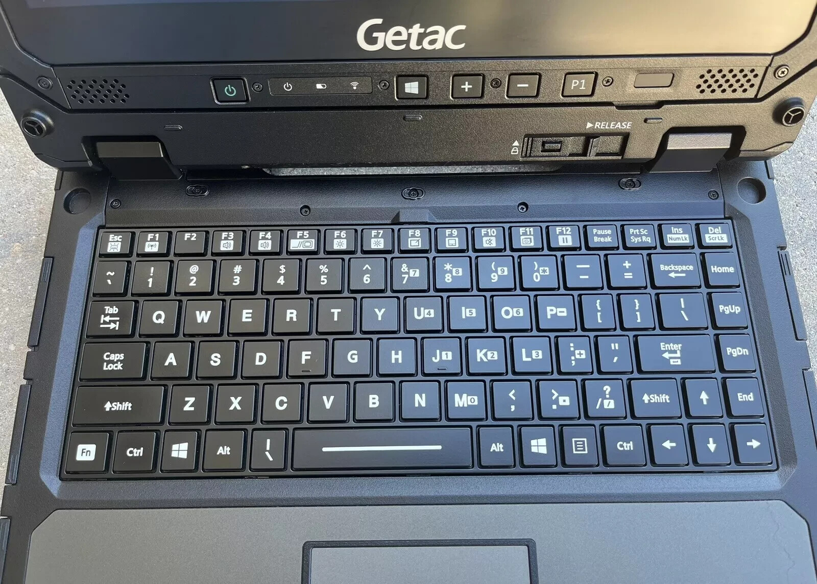 Getac K120 Rugged Toughbook Touch i5-8250U 1.60Ghz 16GB 256GB SSD Win 10 pro