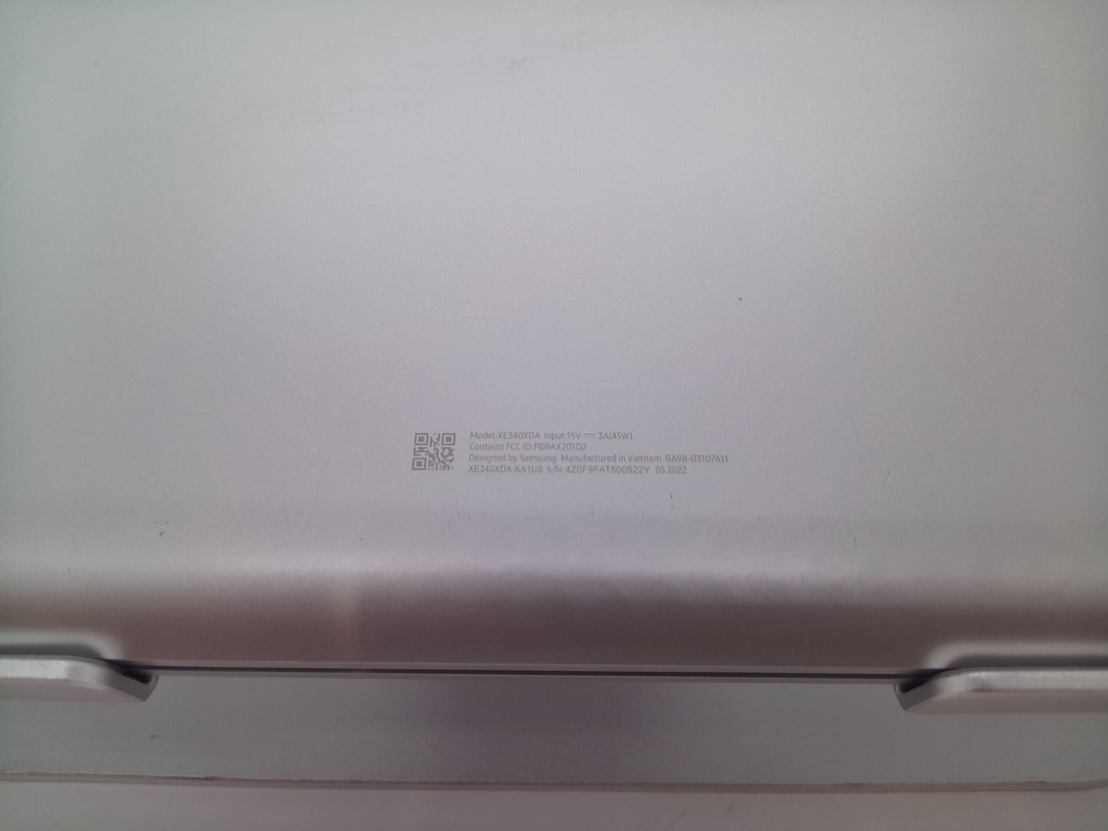 Samsung XE340XDA-KA1US Chromebook Celeron N4500 1.1GHz 4GB 32GB EMMC USED NO AC