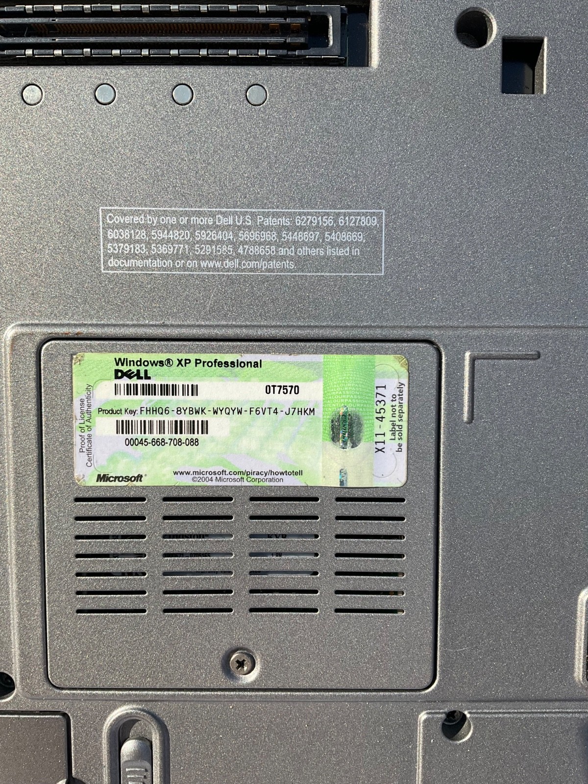 Dell windows XP professional PP04X