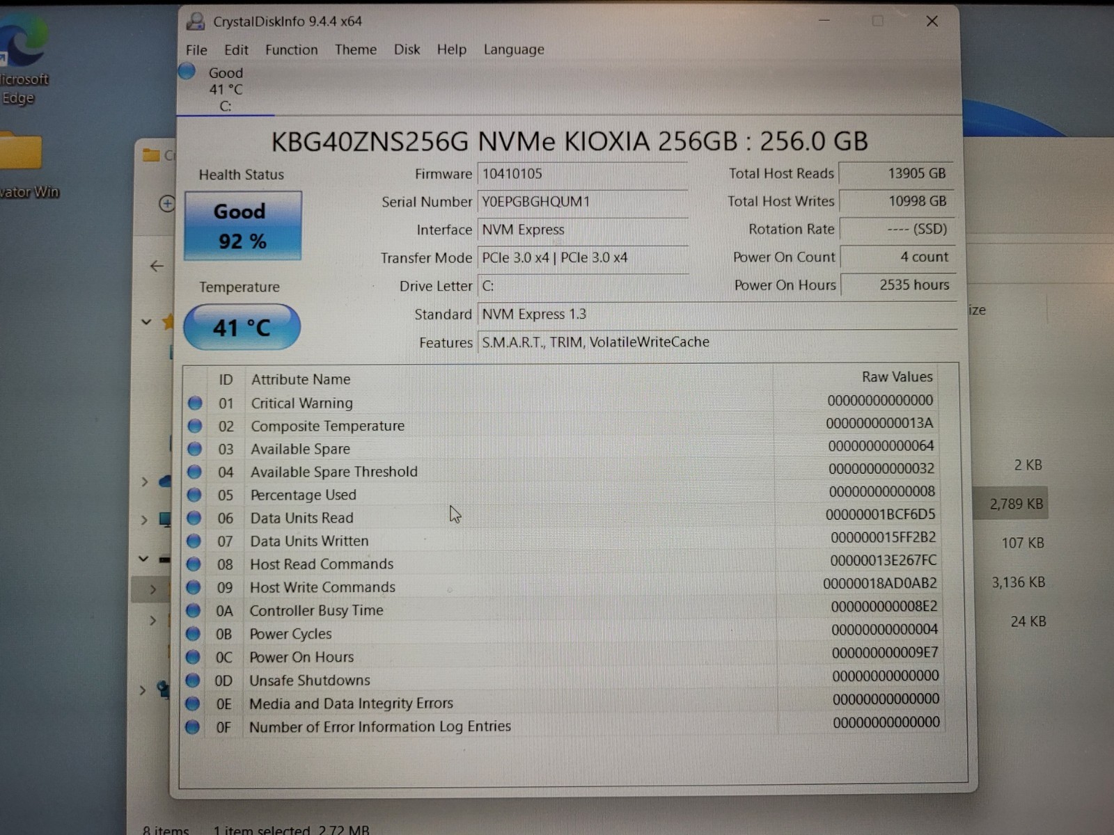 Dell inspiron 3505 15.6″rayzen5 3450u 2100mhz 12gb ram 256gb ssd charger 9BZH393