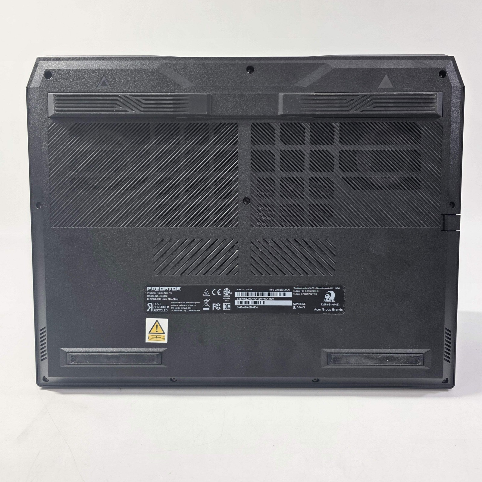 Acer Predator Helios Neo 16 PHN16-72 16″ i9-14900HX 2.2GHz 16GB RAM 1TB SSD 4070