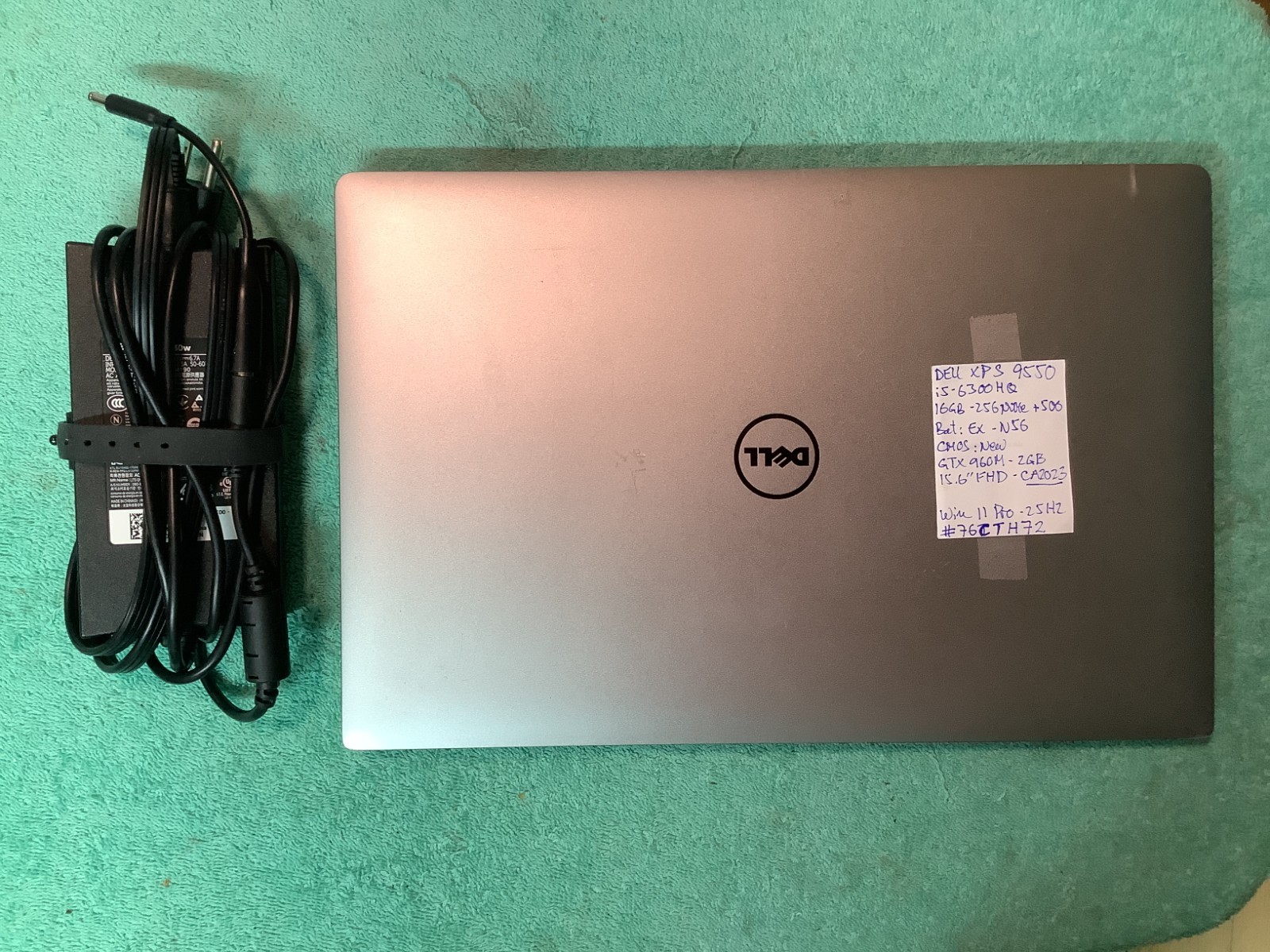 Dell XPS 9550, Gaming-GTX 960M, i5 6300HQ, 16 GB – 256 NVMe + 500 HDD Win 11 Pro