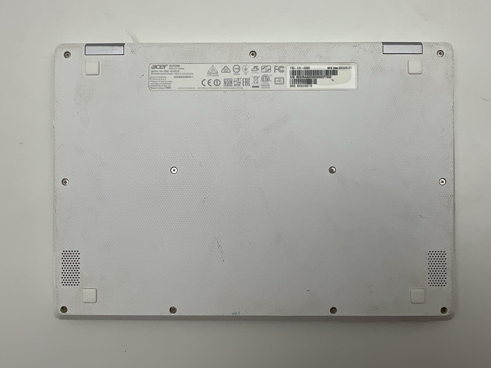 Acer Chromebook 11 CB3-131-C3KD Intel Celeron N2840 2.20GHz 2GB RAM 16GB eMMC