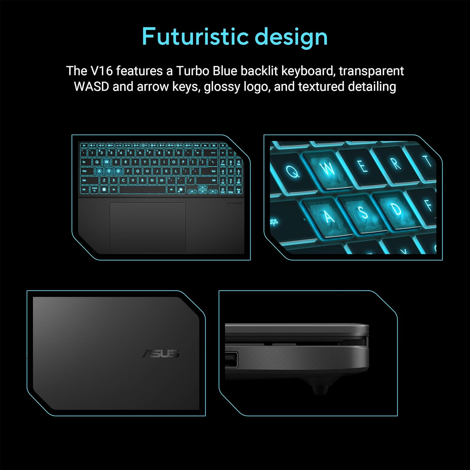 V16 Gaming Laptop, 16” WUXGA 144Hz Display, Intel Core 7 Processor 240H, NVIDIA